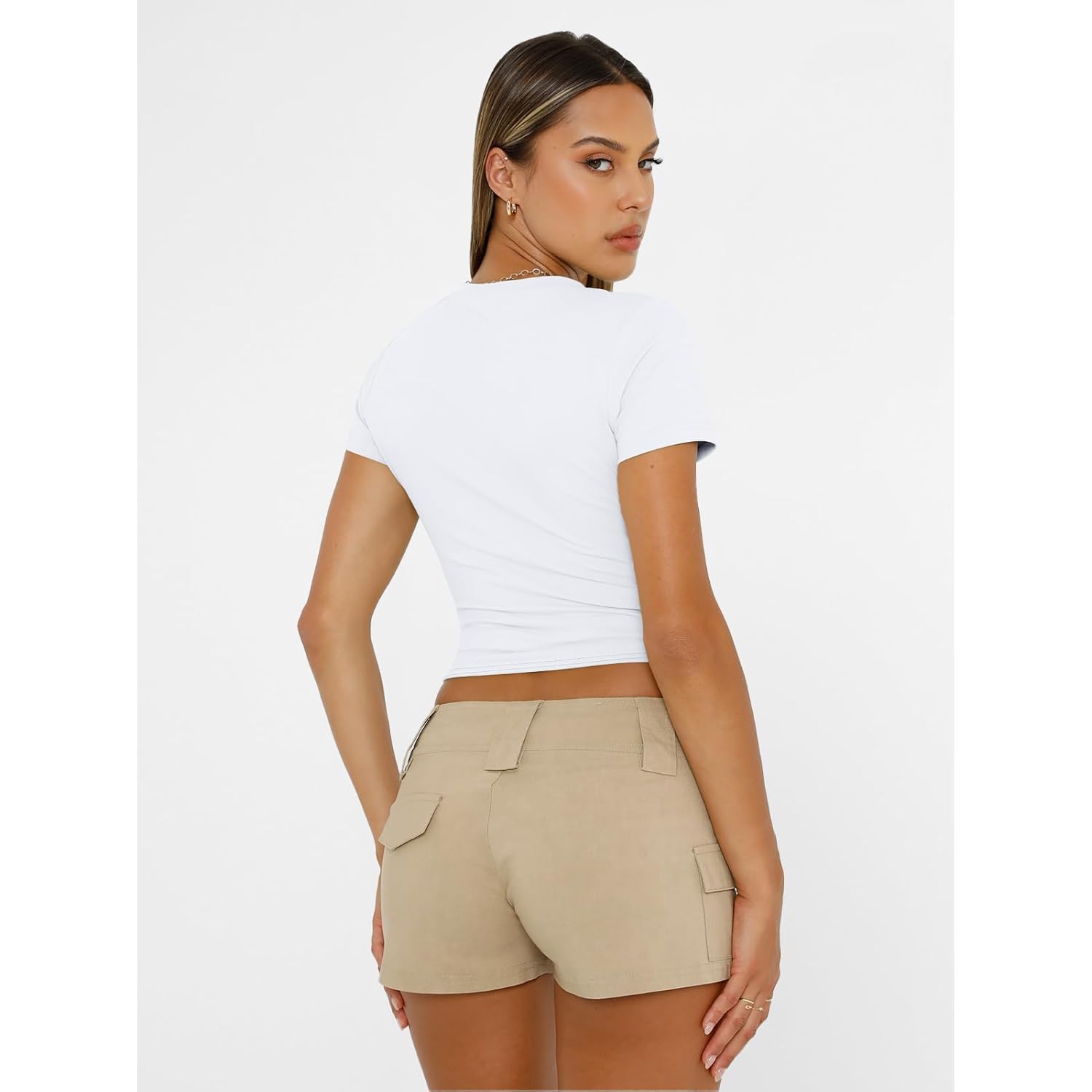 Trendy Queen Dam Basic T skjorta Summer topp - Image 5