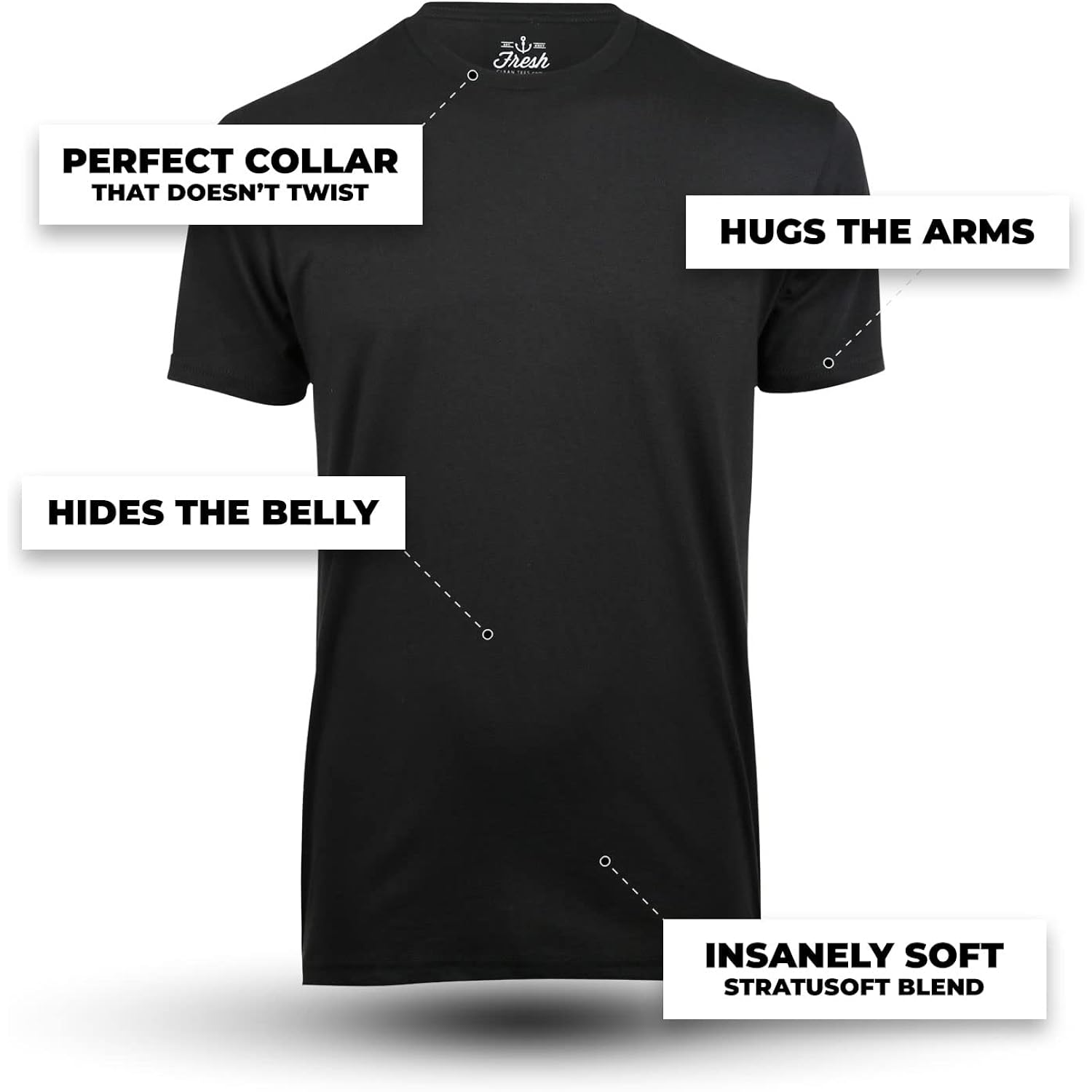 Fresh Clean Threads Herr rund hals t‑shirt – - Image 2