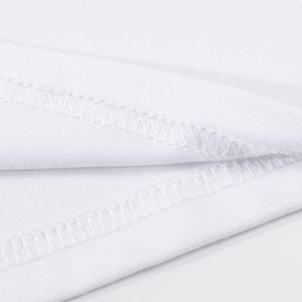 ORJ 5 PCS Unisex Sublimation Blank t‑shirt vit - Image 3