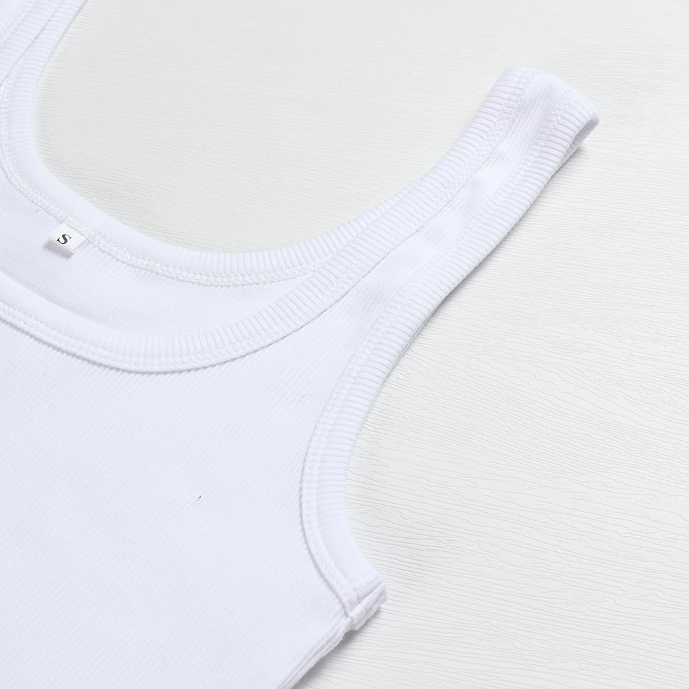 Artfish Dam Scoop Neck ärmlös Knit ribb Fitted - Image 2