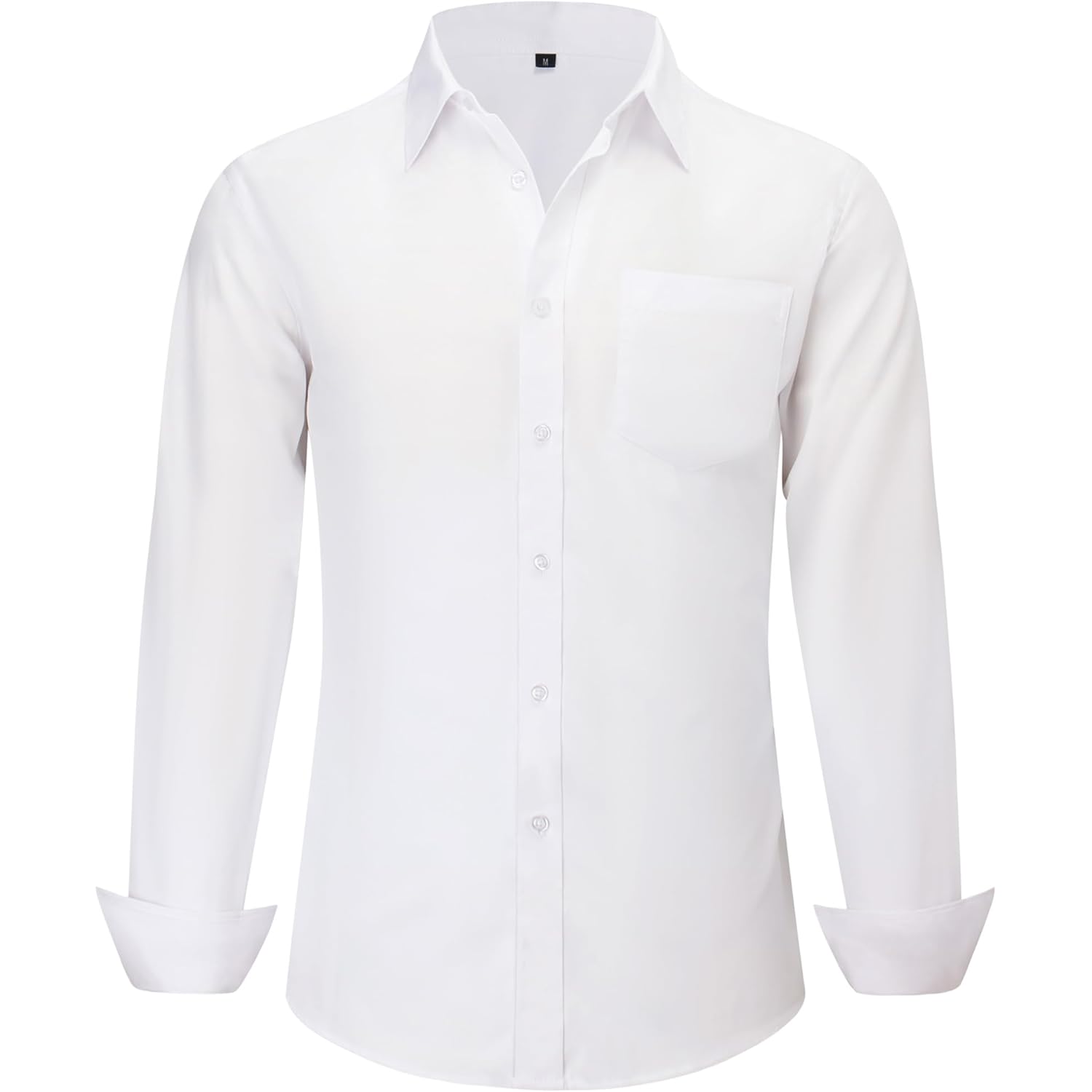 Herr långärmad Dress skjorta, regular fit Stretch Wrinkle-Free