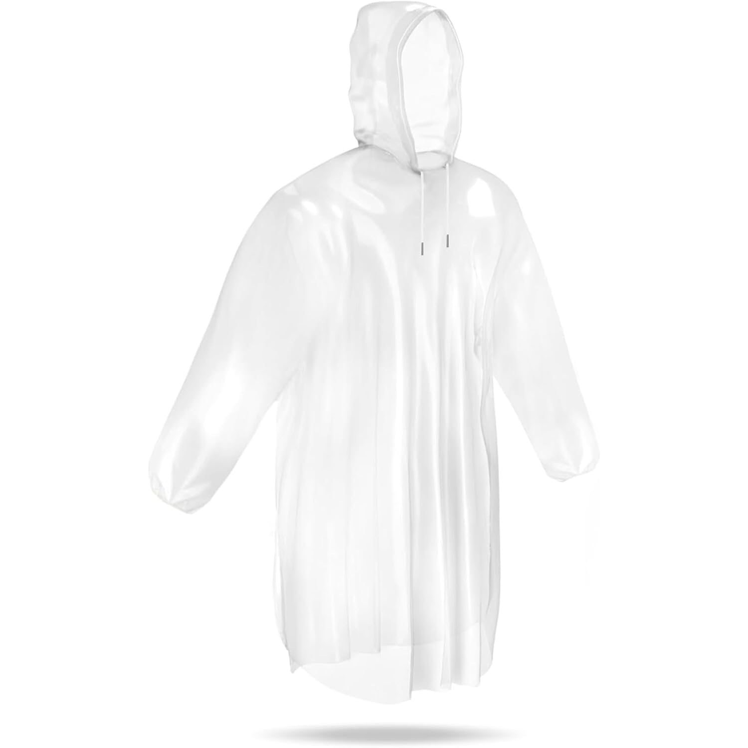 Mindful Design Rain Ponchos with Drawstring Hood (4 - Image 4