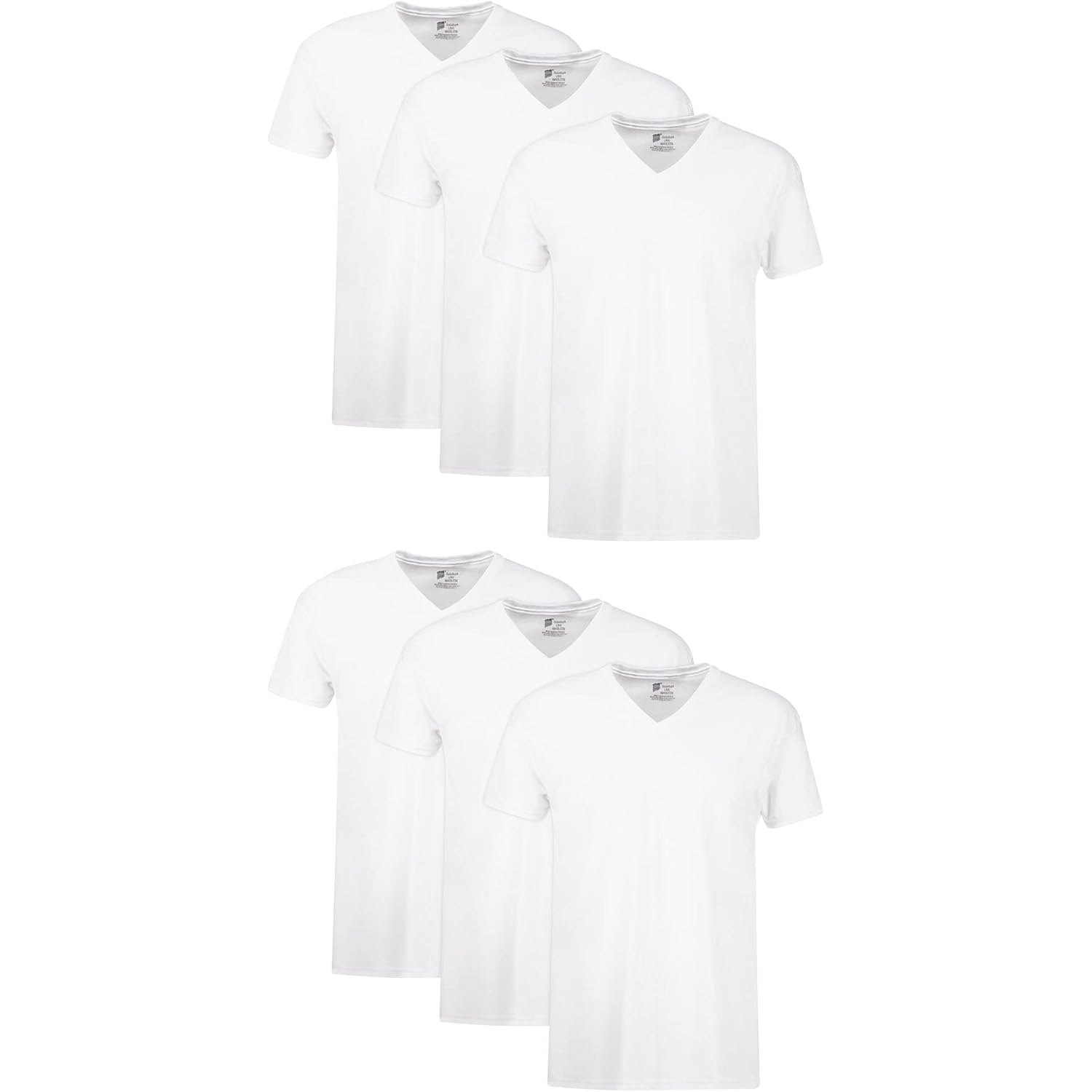 Hanes Herr Hanes Herr V-Neck Undershirt, Cotton Moisture-Wicking