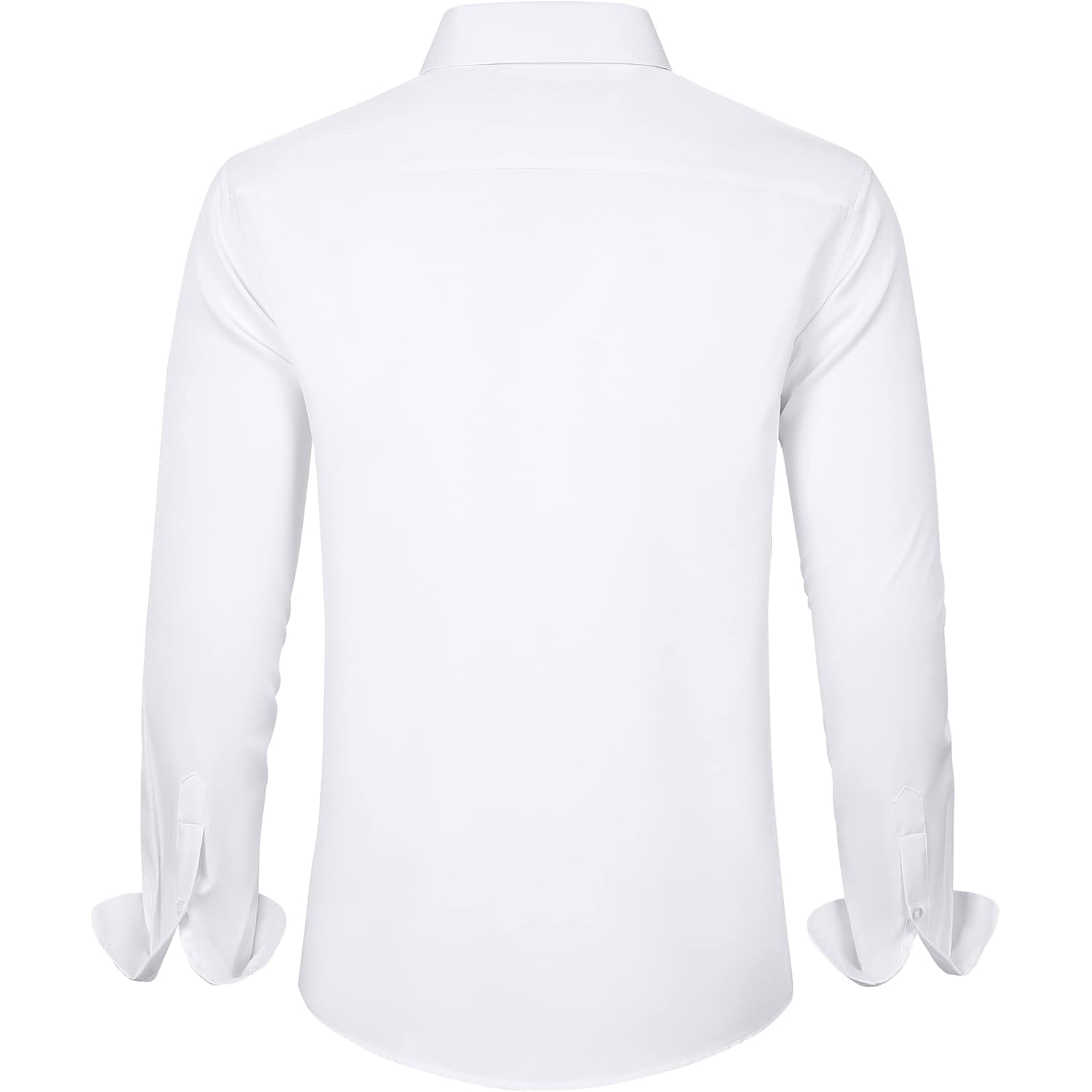 J.VER Herr Dress skjorta Solid långärmad Stretch Wrinkle-Free - Image 2