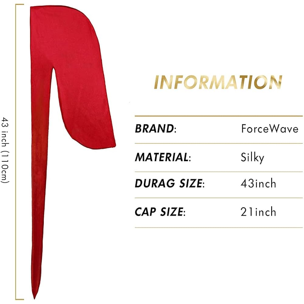 4PCS Silky Durags for Men Women 360 Waves - Image 2