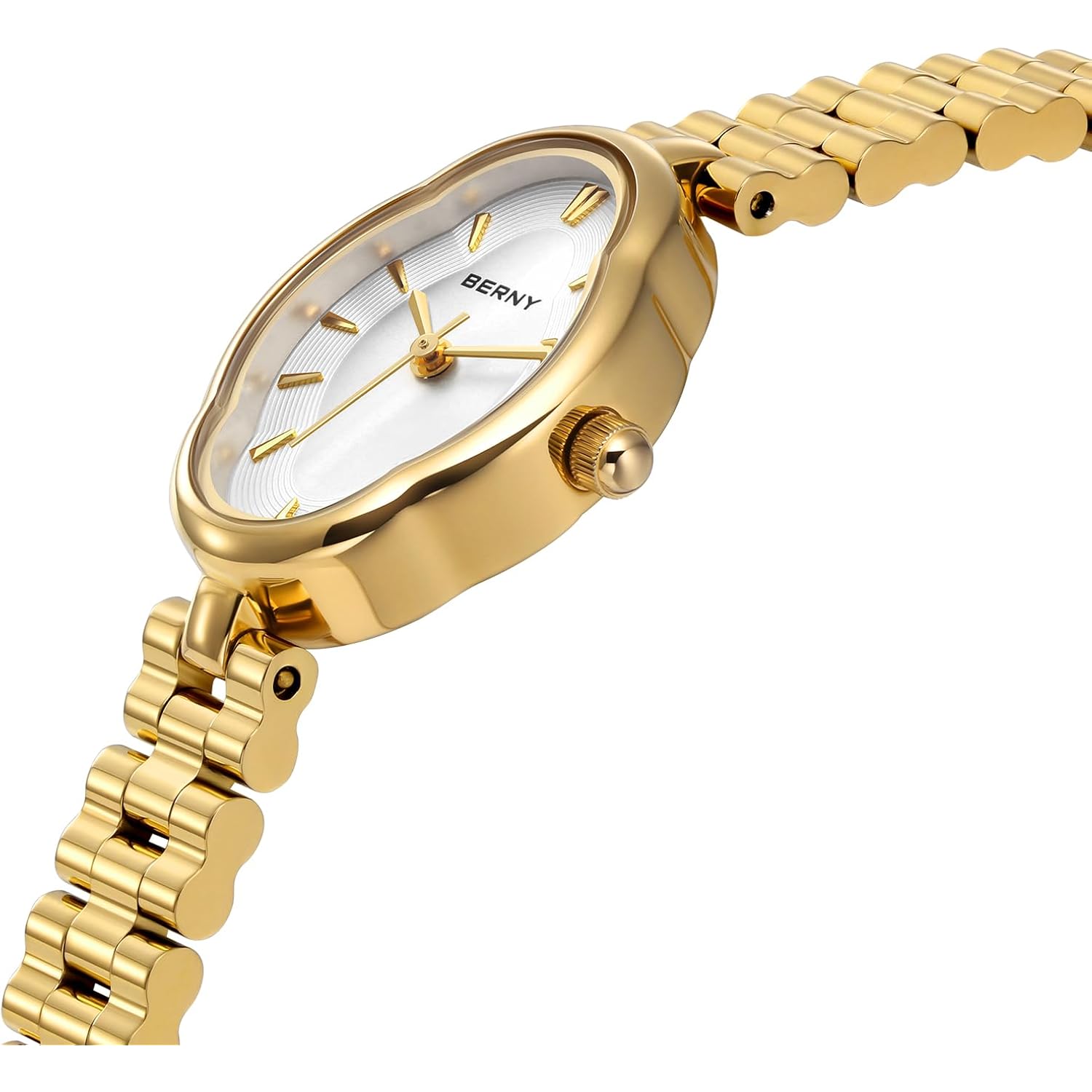 BERNY guld klocka for Women Dainty Ladies kvarts - Image 2