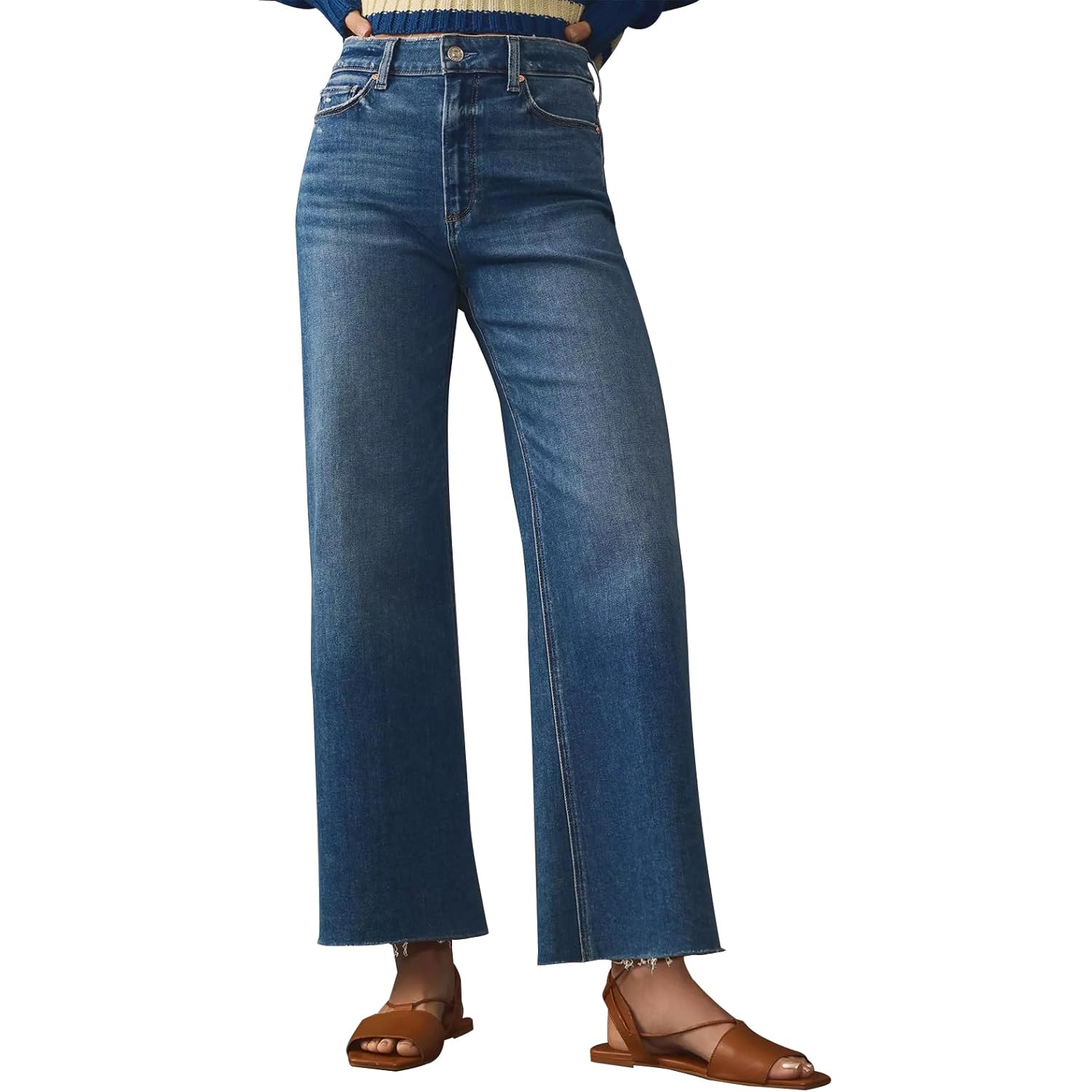 KUNMI jeans for Women wide leg Baggy hög