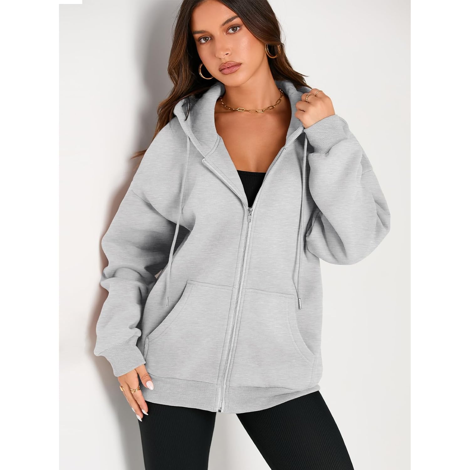 EFAN Dam dragsko dragkedja Cute hoodie Fall Jacket - Image 4