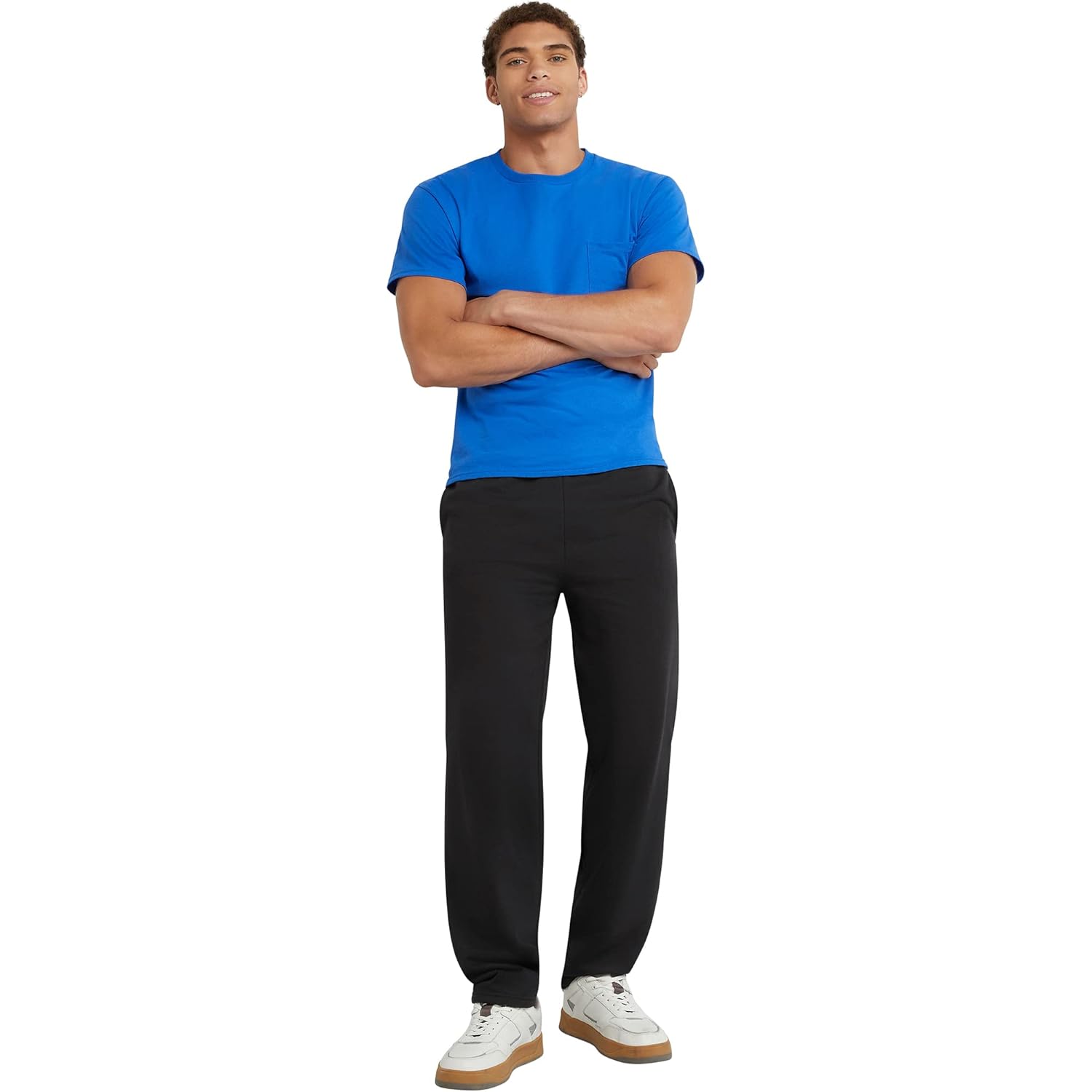 Hanes Herr joggers, EcoSmart fleece Sweats for Men, - Image 5