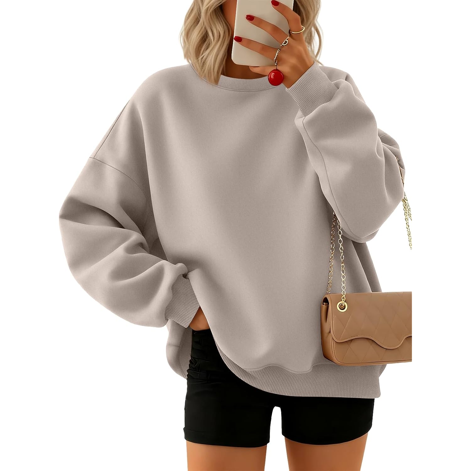Trendy Queen sweatshirt for Dam hoodie oversized Crewneck