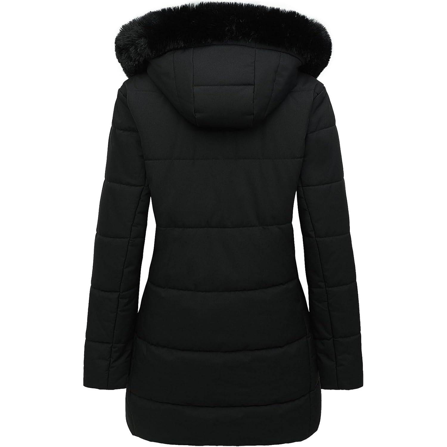 MOERDENG Dam Winter puffer kappa Thicken Fleece Lined - Image 2