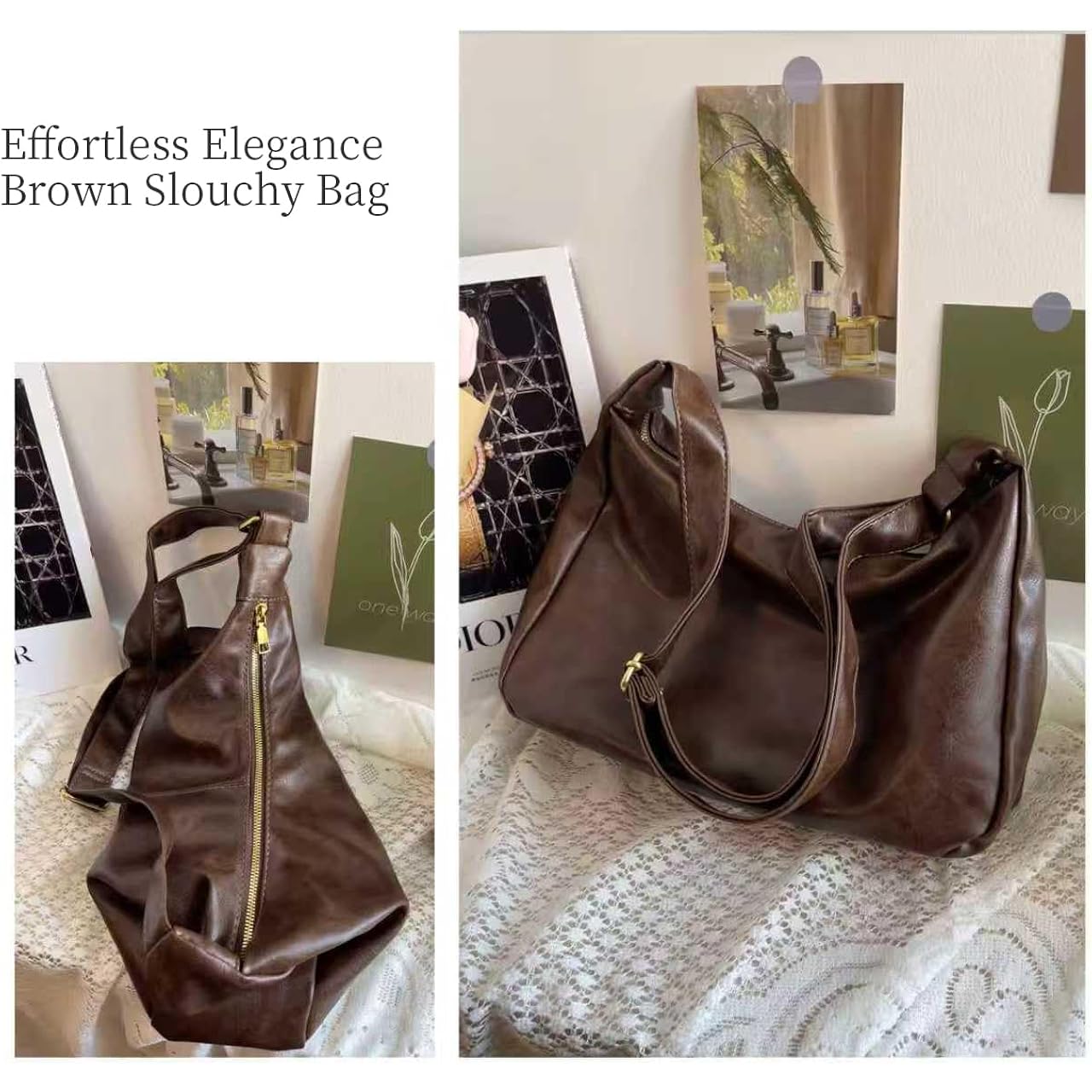 Celestina Hobo Bags for Women, Ultra Soft Foldable - Image 5