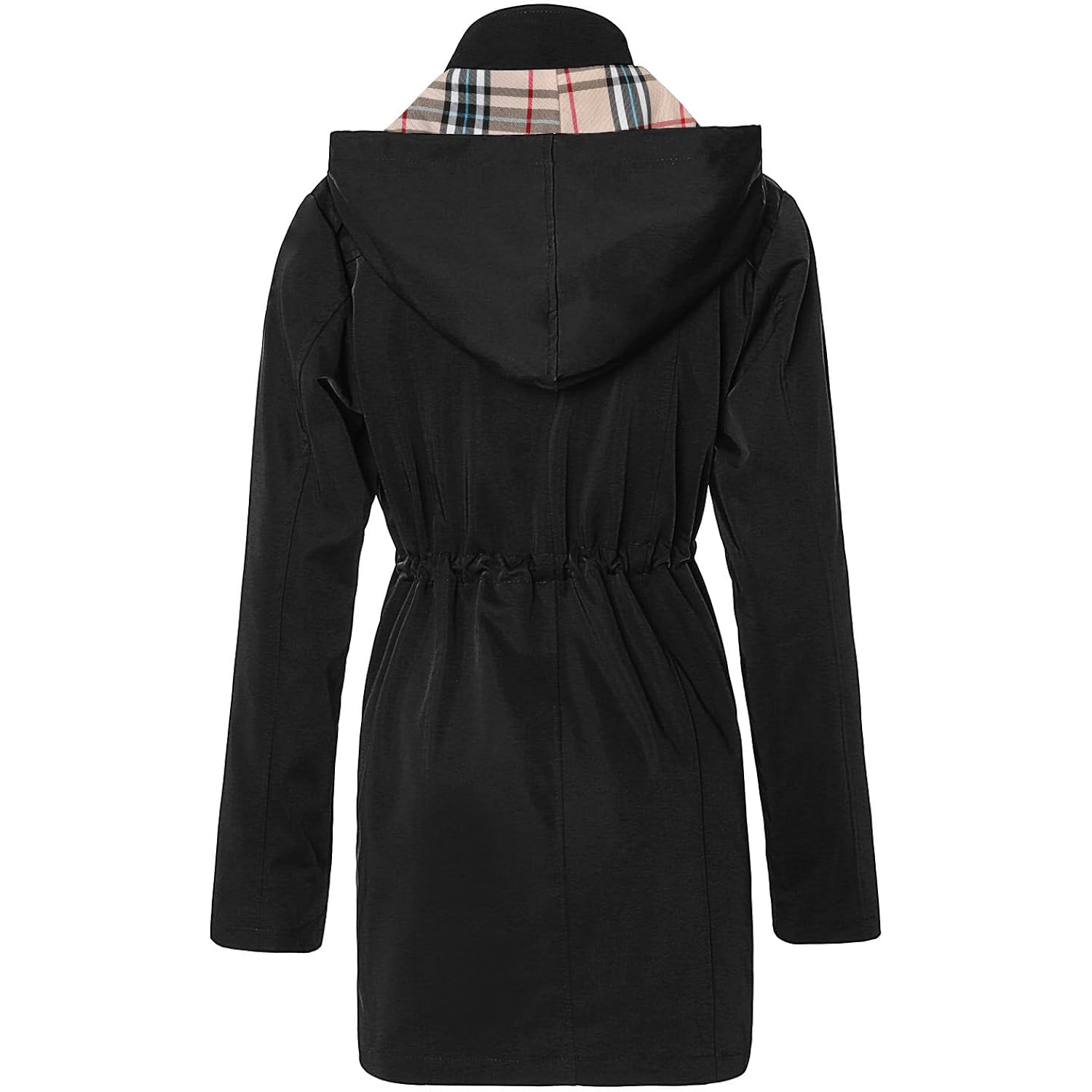 SaphiRose Dam Long Hooded Rain jacka Outdoor Raincoat - Image 2