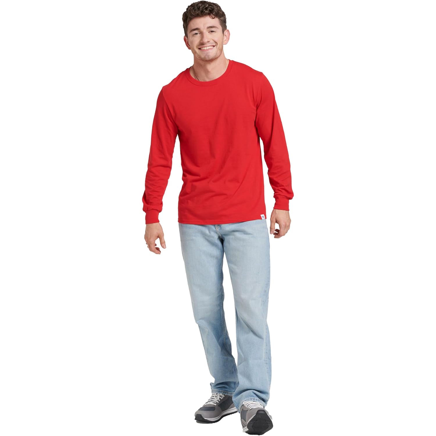 Russell Athletic Herr Dri-Power långärmad t‑shirt, Moisture Wicking, - Image 2