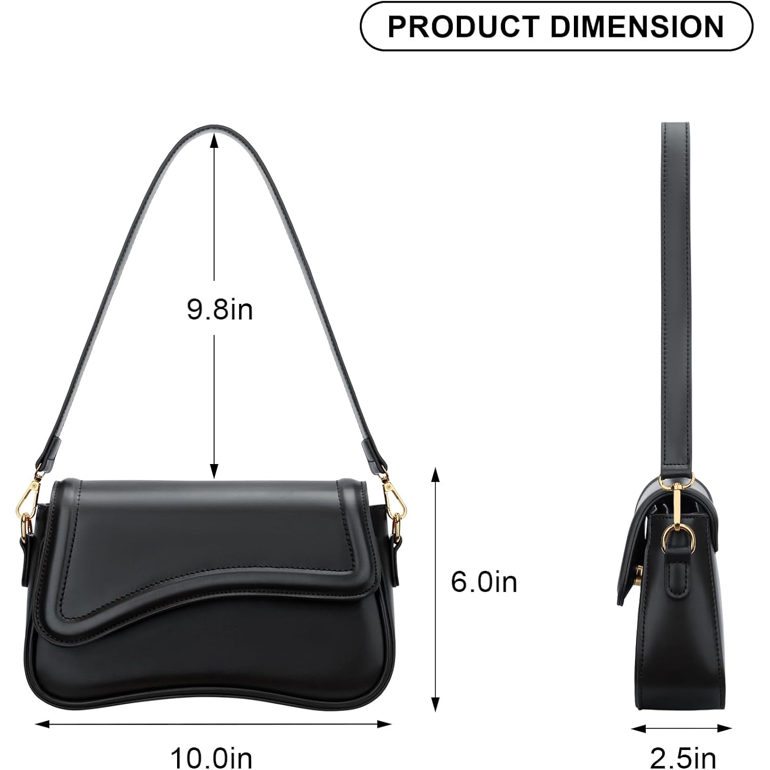 KKXIU axelväska for Women Small clutch Purses Cute - Image 5