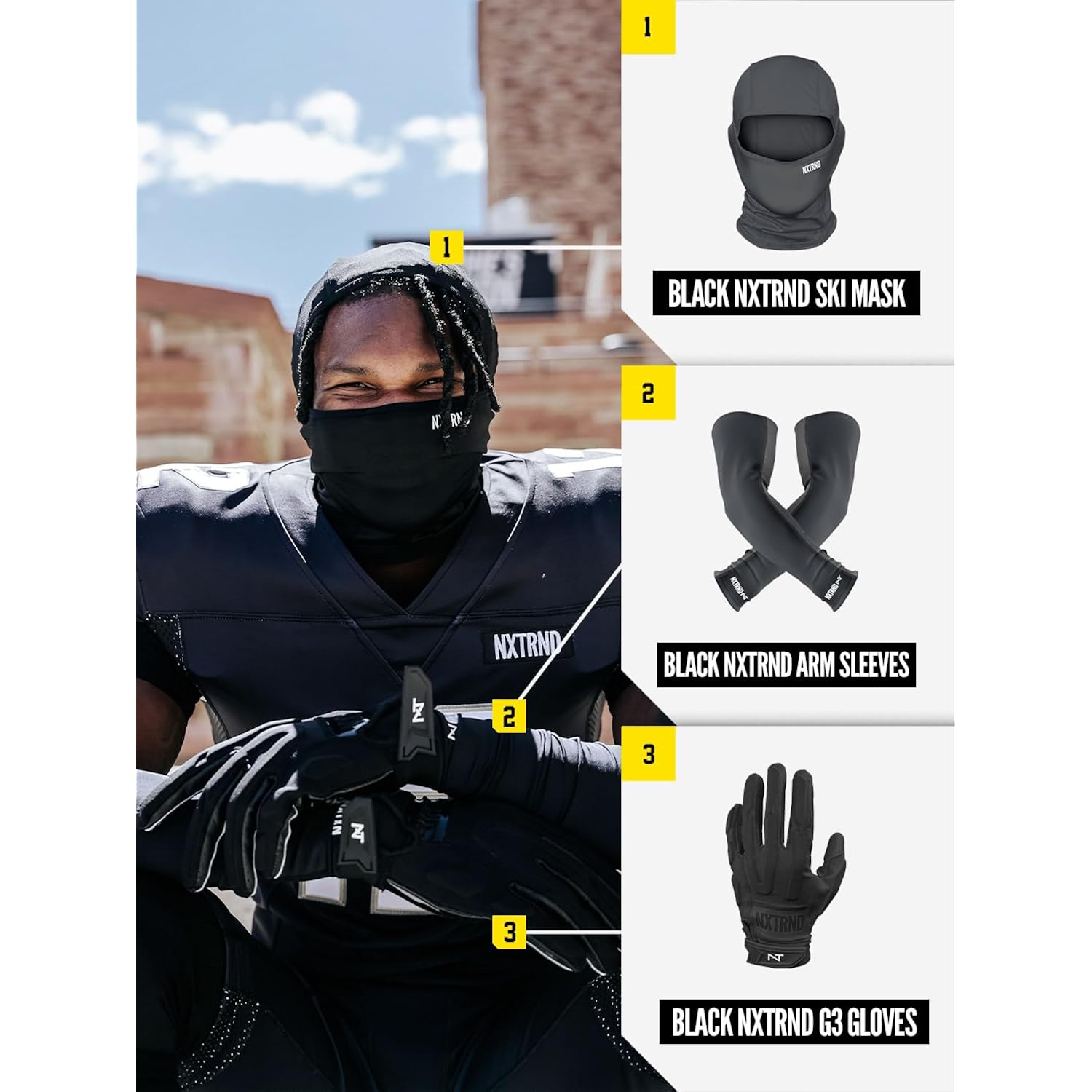 Nxtrnd Football Ski Mask, Shiesty Mask, Cooling Sports - Image 4