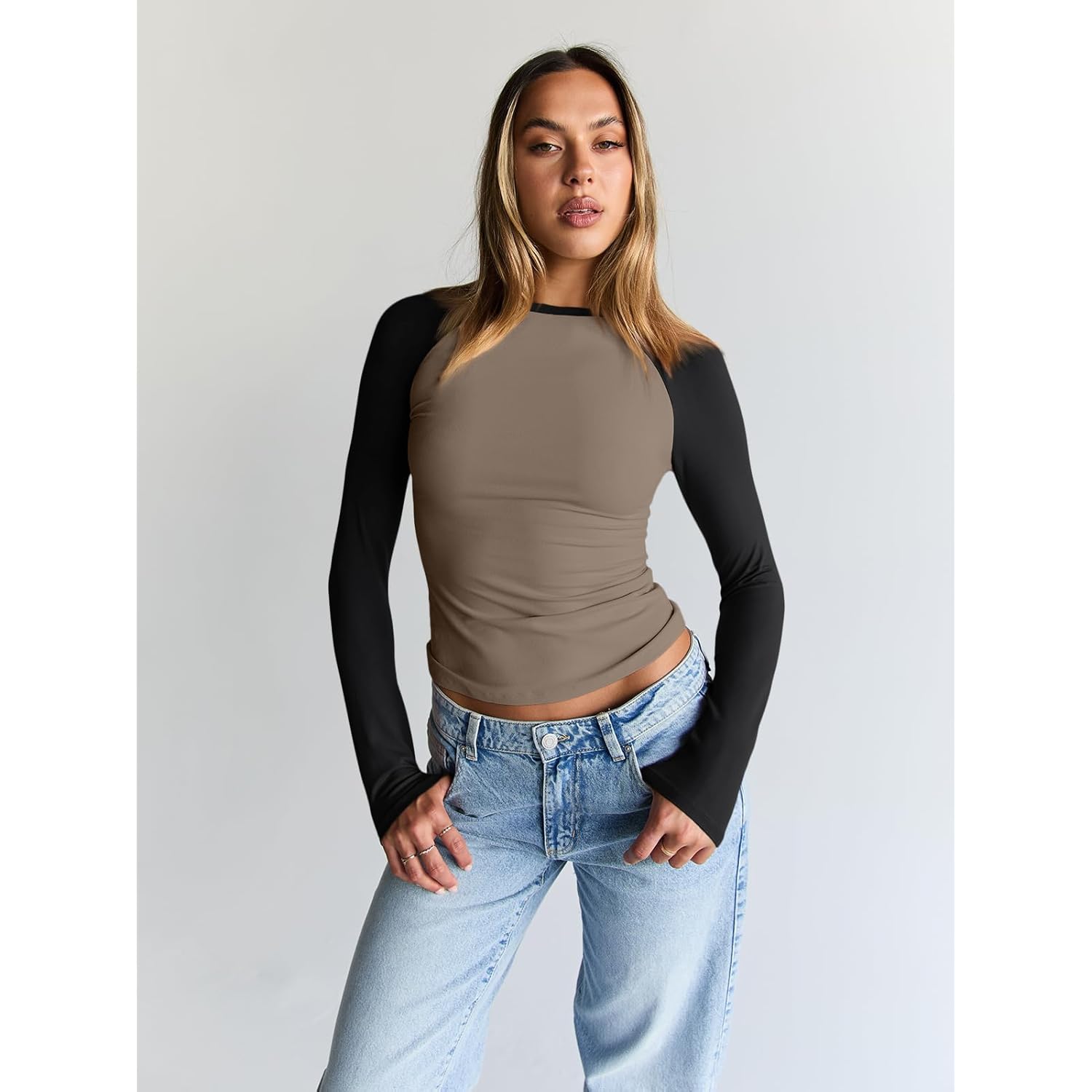 Trendy Queen Dam långärmad skjorta slim fit Stretchy - Image 2