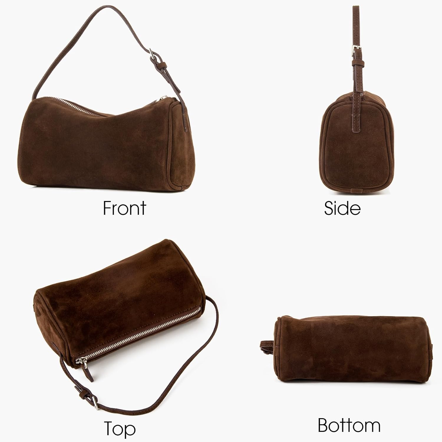 Premium Suede läder crossbody Purses for Women, Small - Image 3