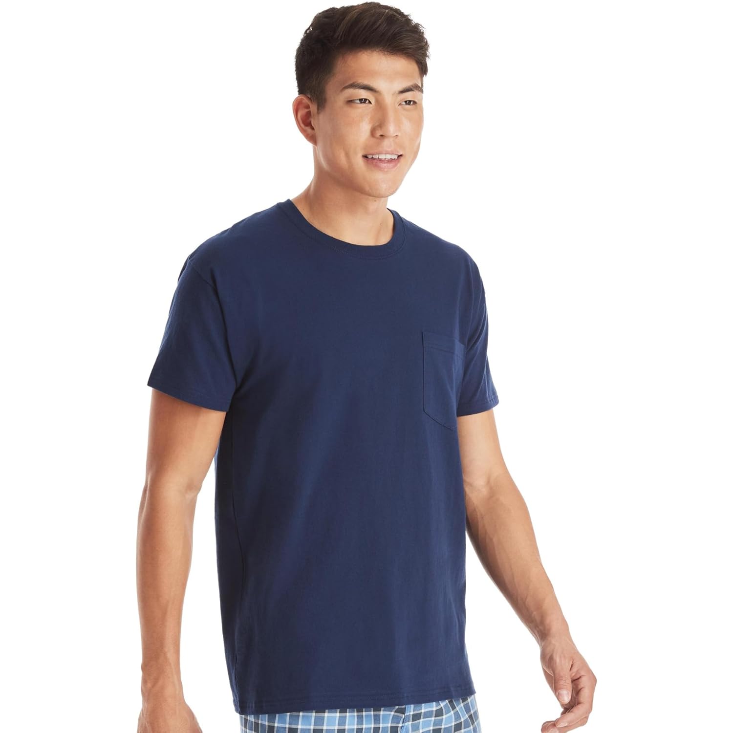 Hanes Herr Pocket T-skjorta Pack, 6-Pack, Cool & - Image 2