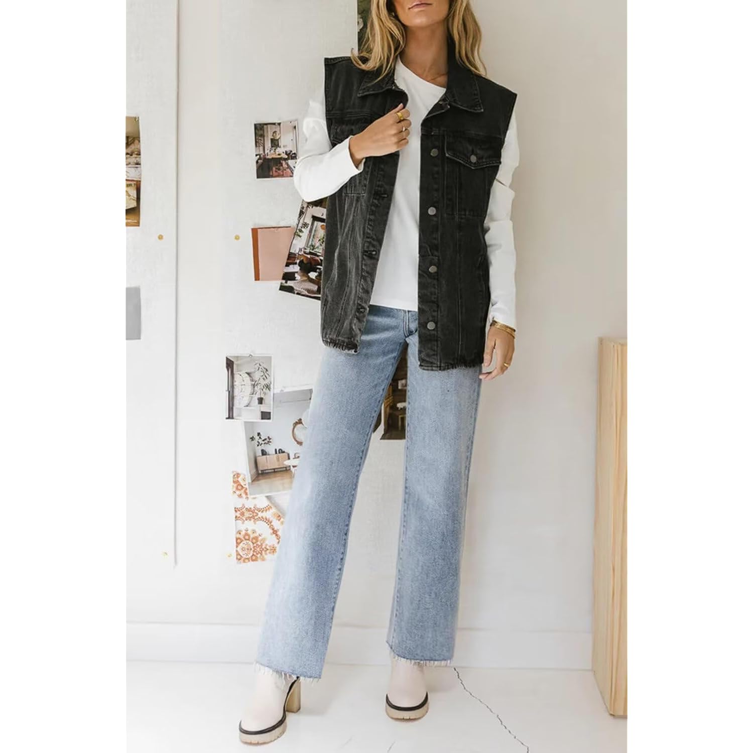 KDF straight Leg jeans for Women High Waisted - Image 4