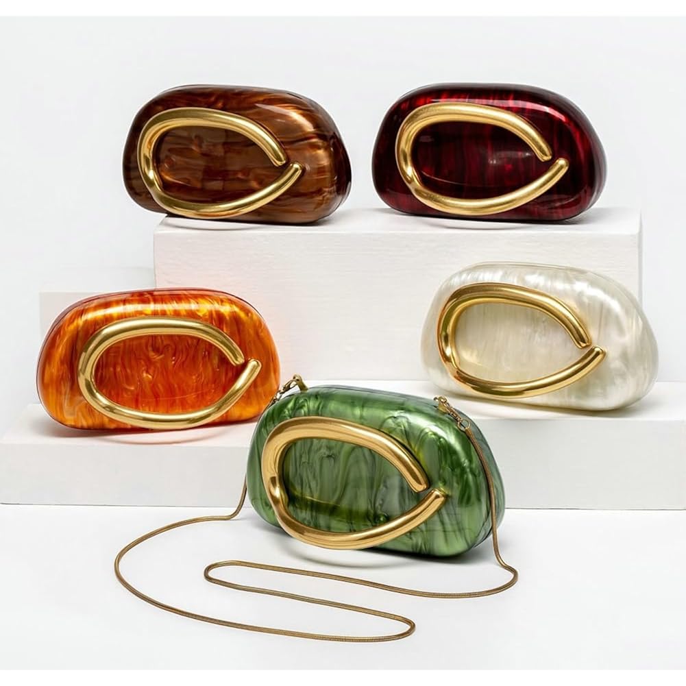 Evening clutch Purses Women PU läder Evening handväska - Image 7