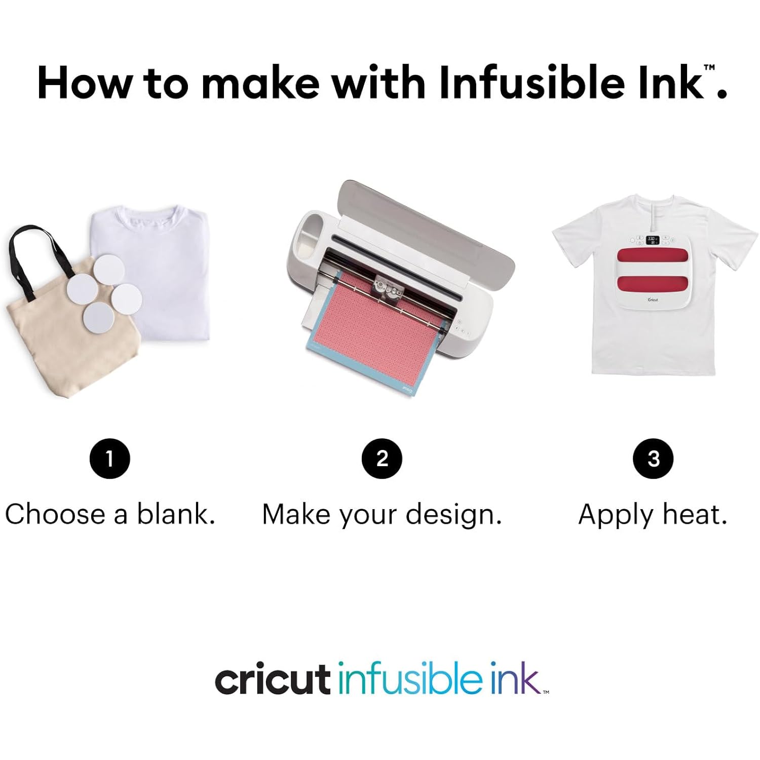 Cricut Herr t‑shirt Blank, rund hals - Image 3