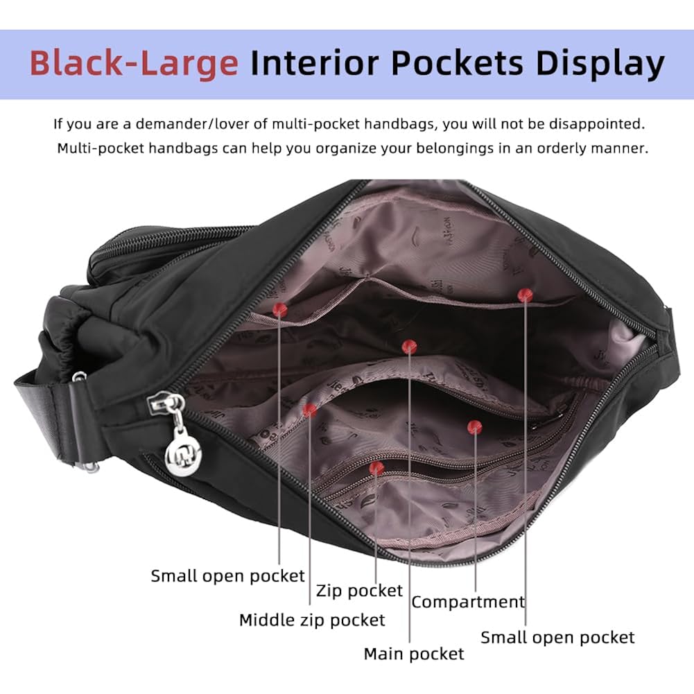 MINTEGRA Women Shoulder handväska Roomy Multiple Pockets Bag - Image 5