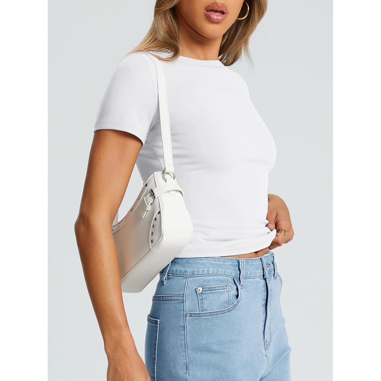 Trendy Queen Dam Basic T skjorta Summer topp - Image 3