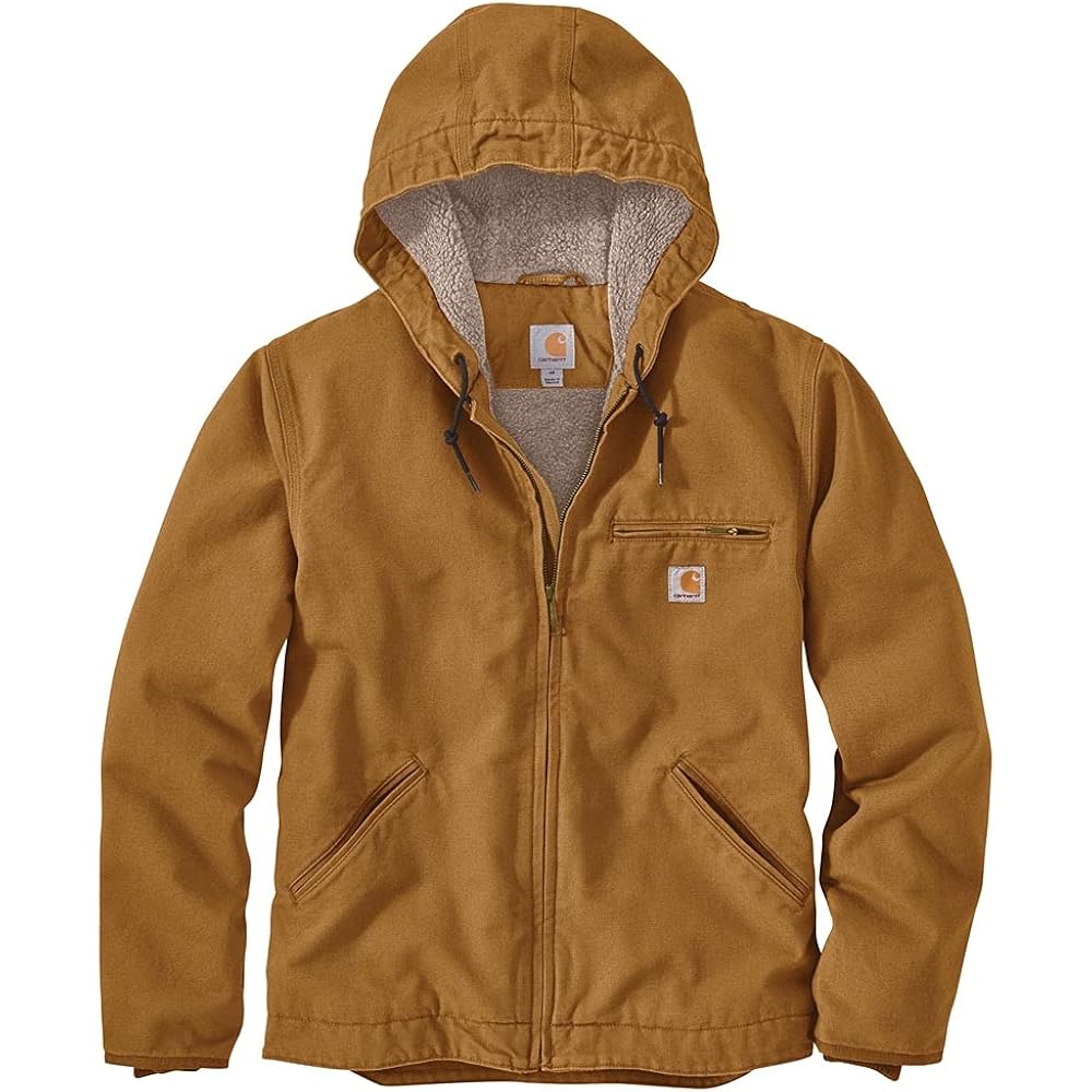 Carhartt Herr 104392 Washed Duck jacka - Sherpa - Image 2