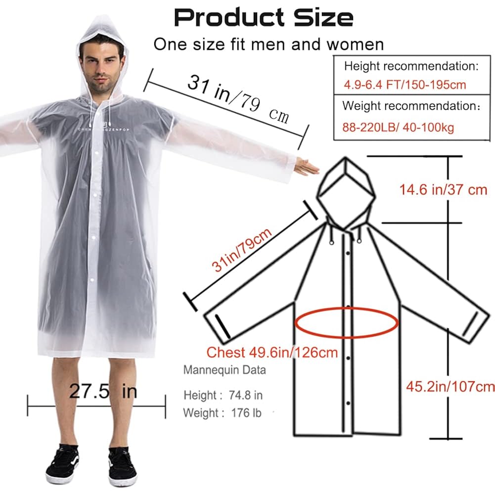 Rain rock (2 Pack) - Reusable EVA Rain - Image 3