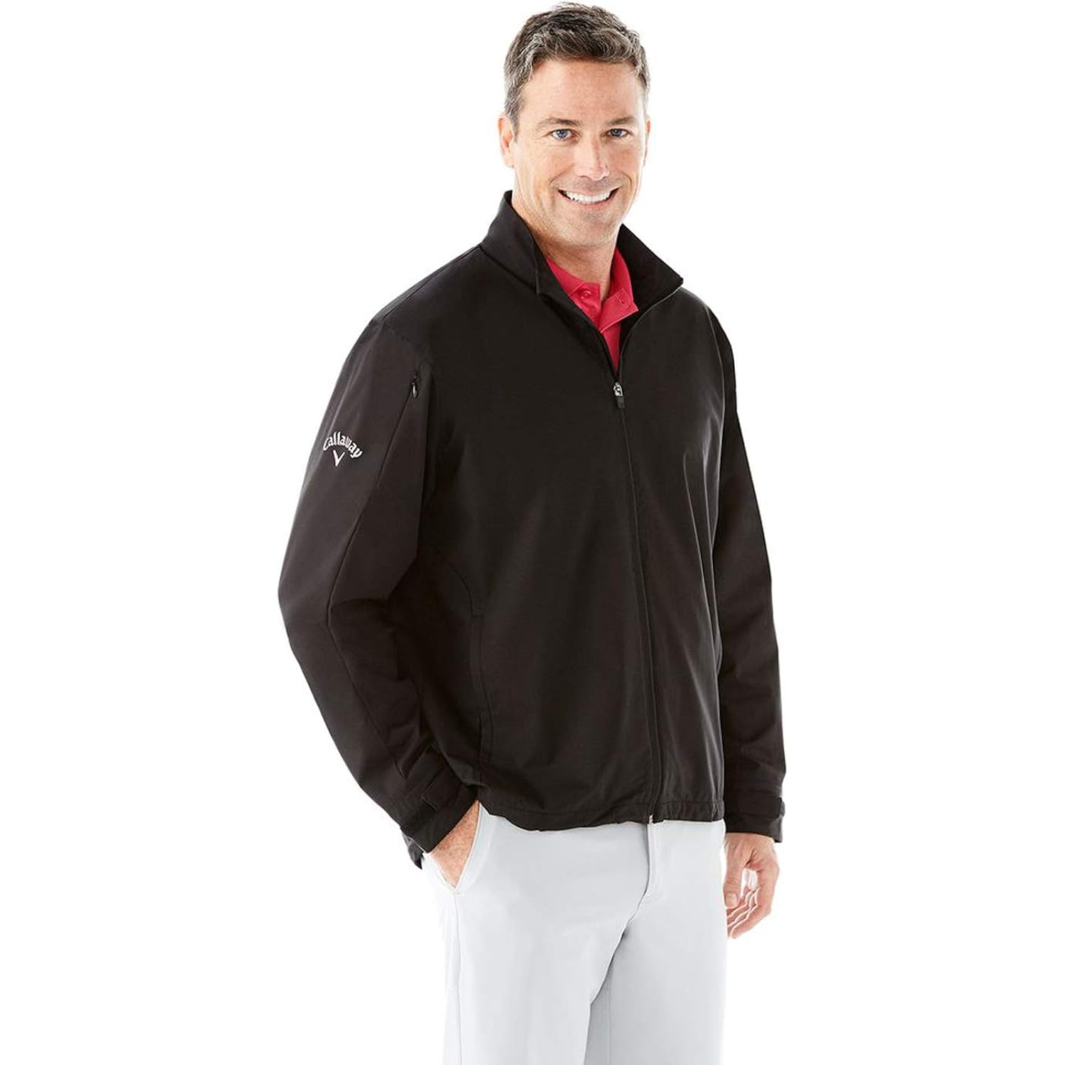 Callaway Men’s Long Sleeve Full-Zip Wind jacka, Wind - Image 3