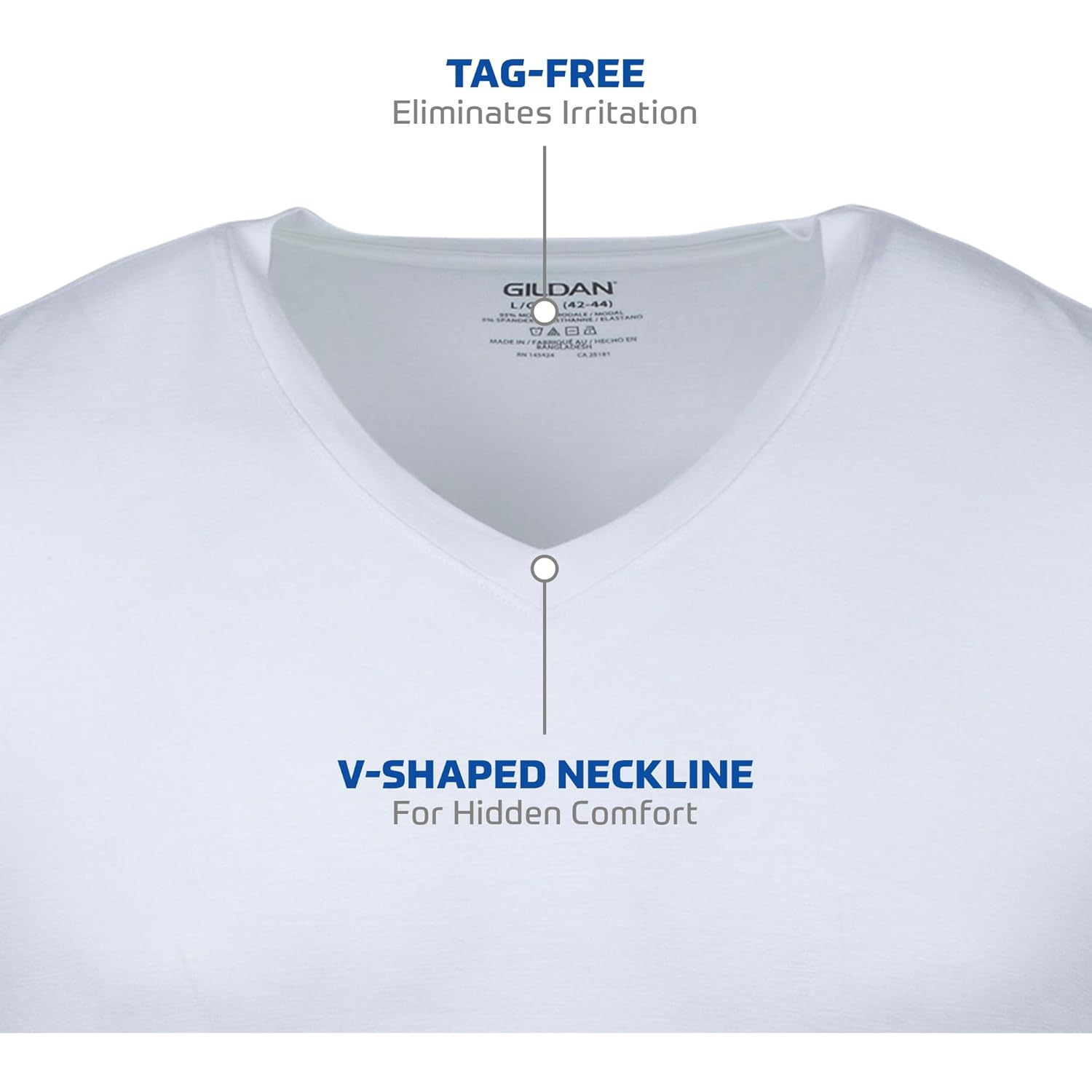 Gildan Herr v‑ringning t‑shirt, Multipack, Style G1103 - Image 3