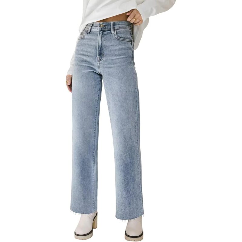 KDF straight Leg jeans for Women High Waisted