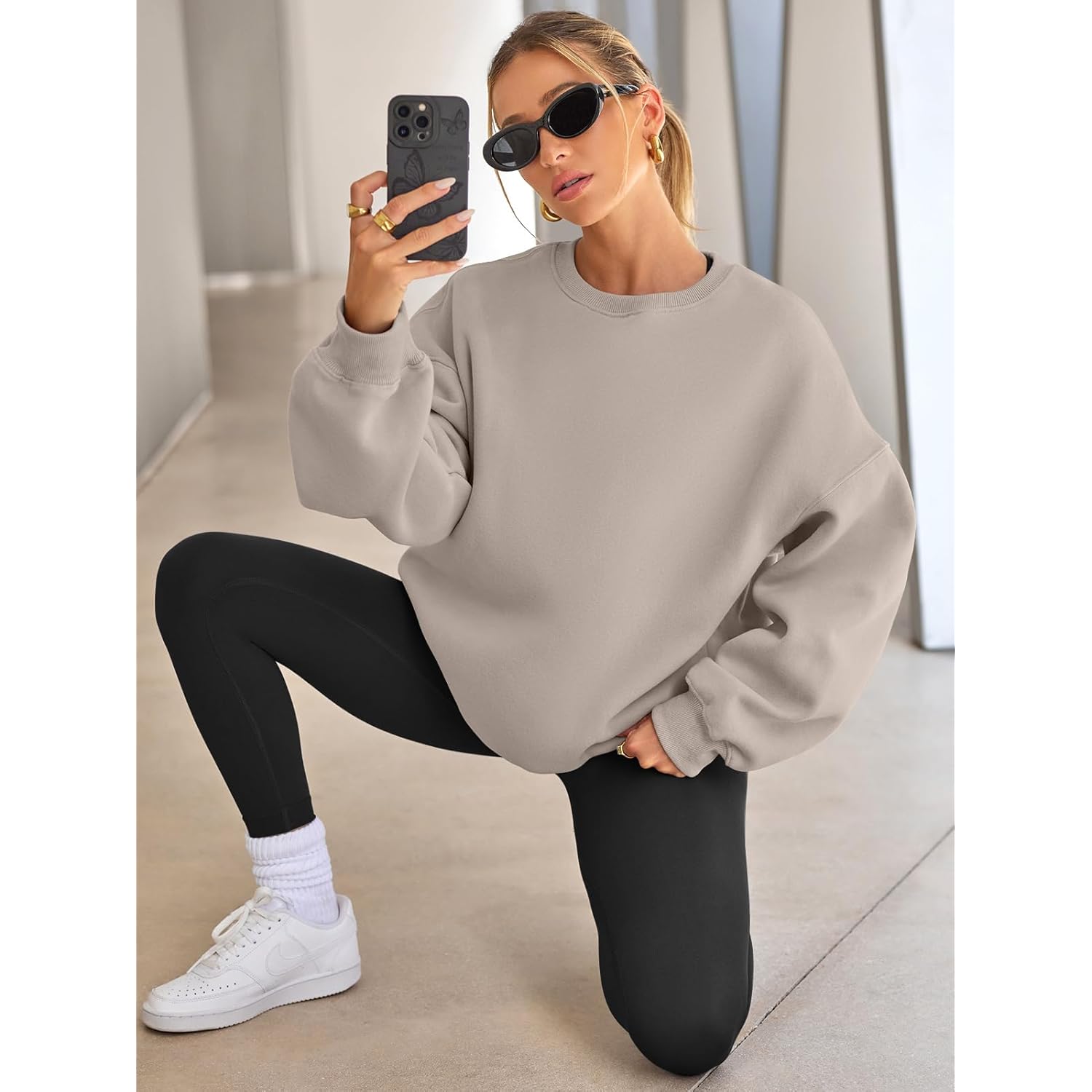 EFAN Dam oversized sweatshirt hoodie fleece Crewneck Sweaters - Image 3