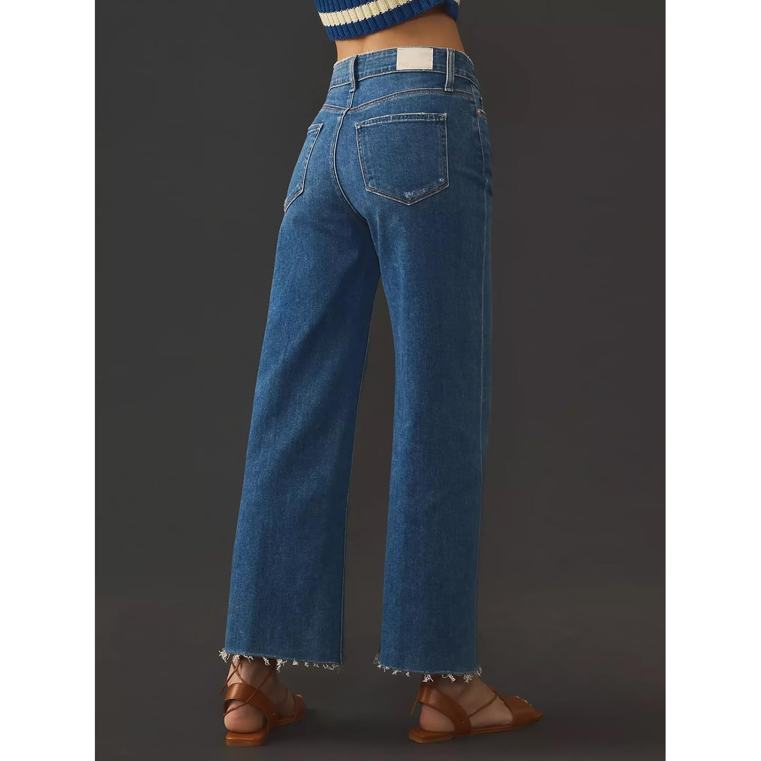 KUNMI jeans for Women wide leg Baggy hög - Image 3