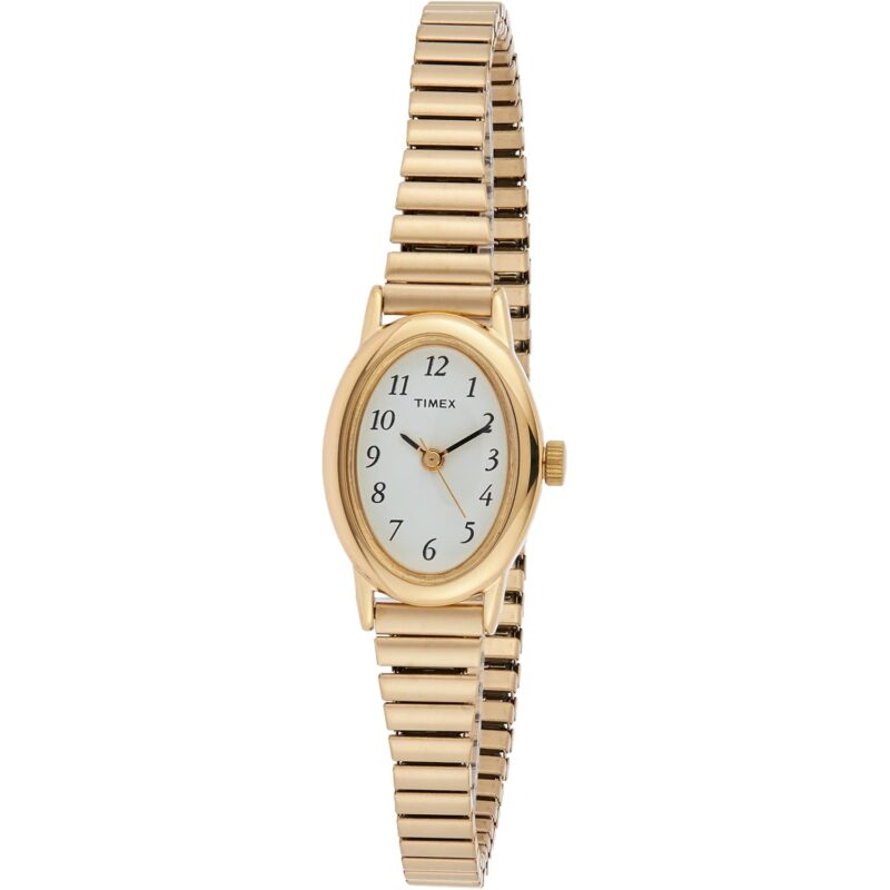 Timex Dam Cavatina klocka - TPearl Dial guld-Tone