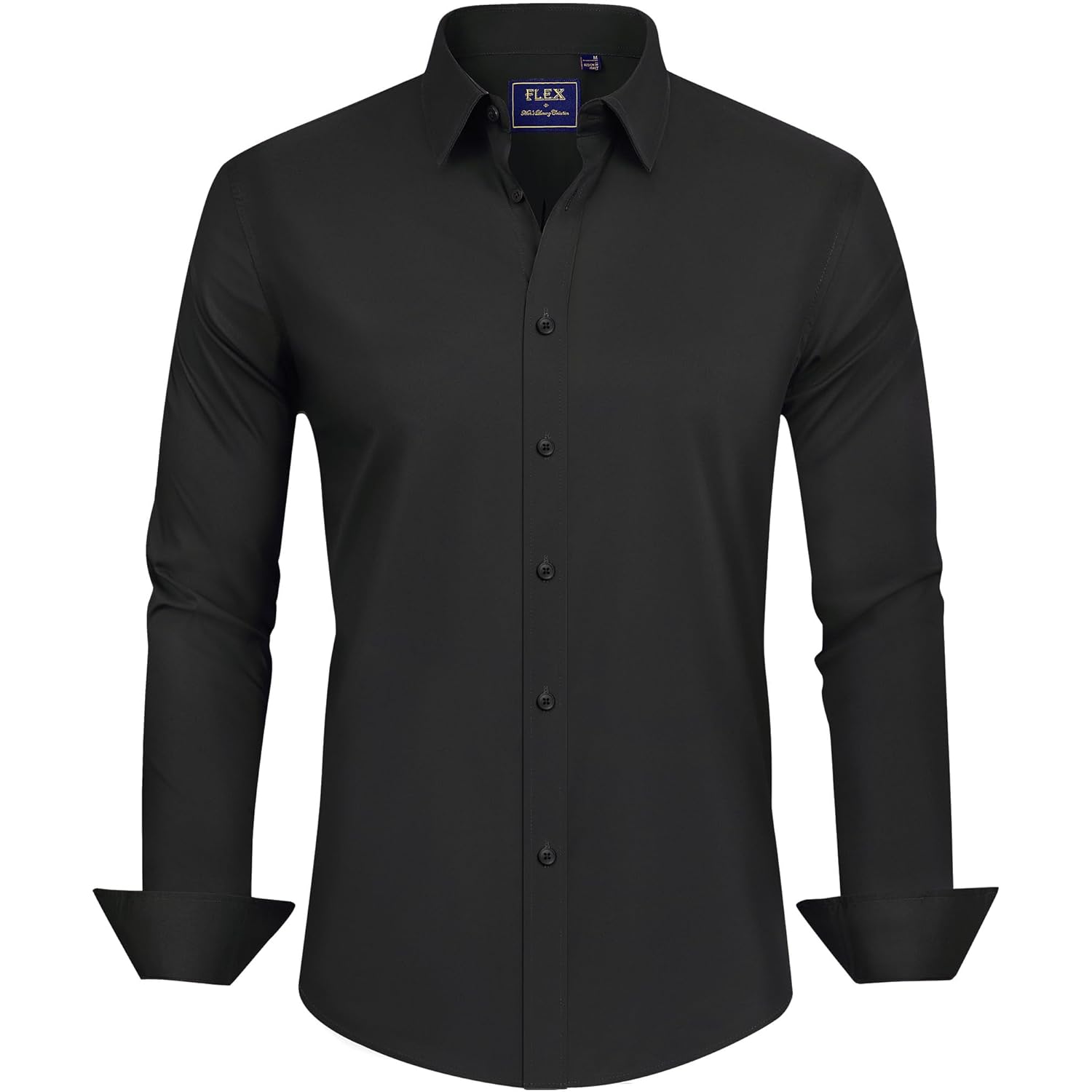 J.VER Herr Dress skjorta Stretch Stain Shield långärmad - Image 4