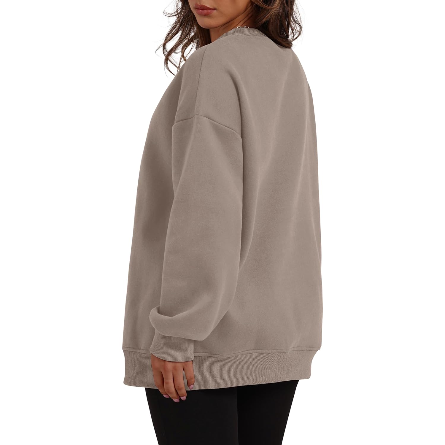 WIHOLL Dam oversized sweatshirt Crewneck Long Sleeve Tops - Image 4