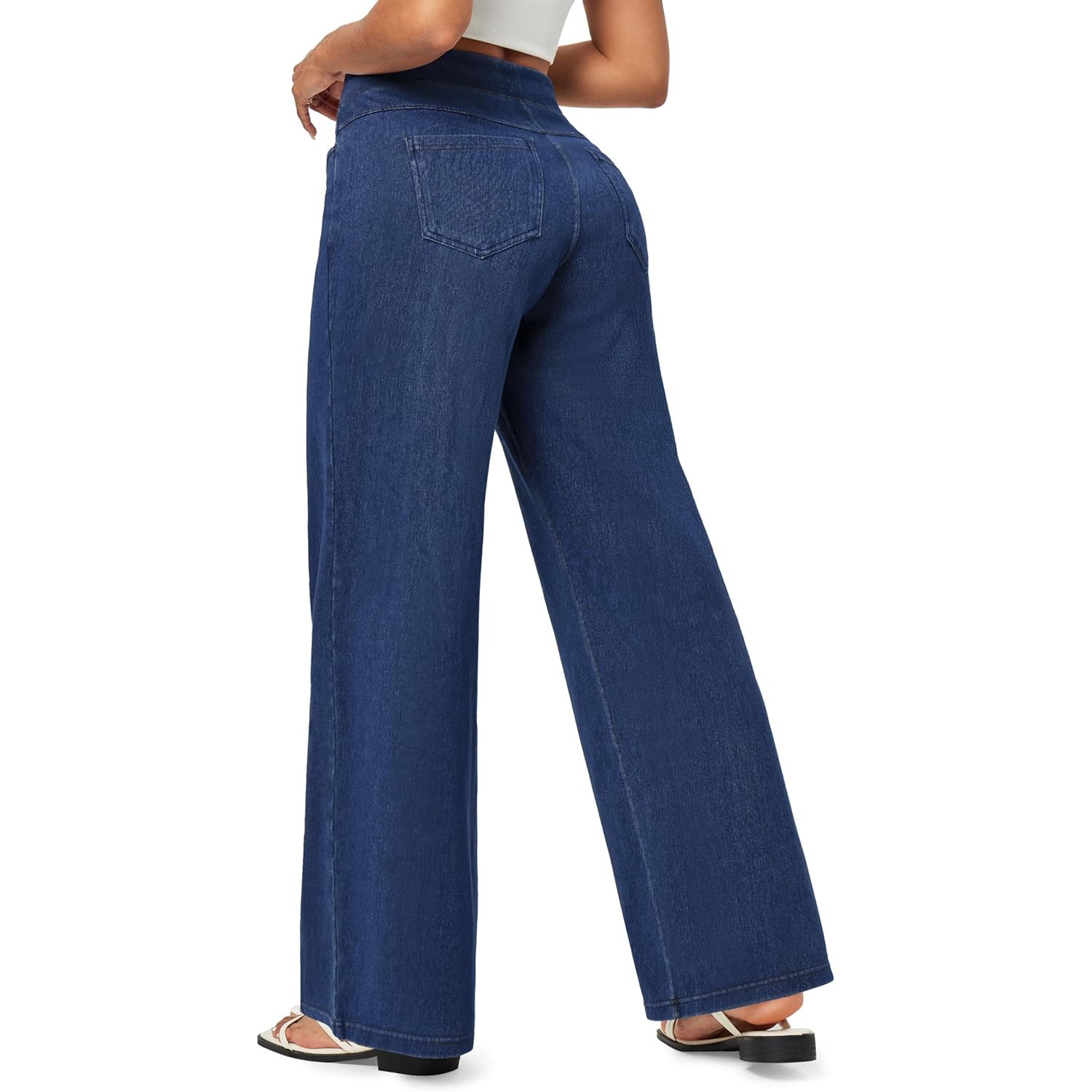 IUGA wide leg jeans Woman High Waisted Pull - Image 2