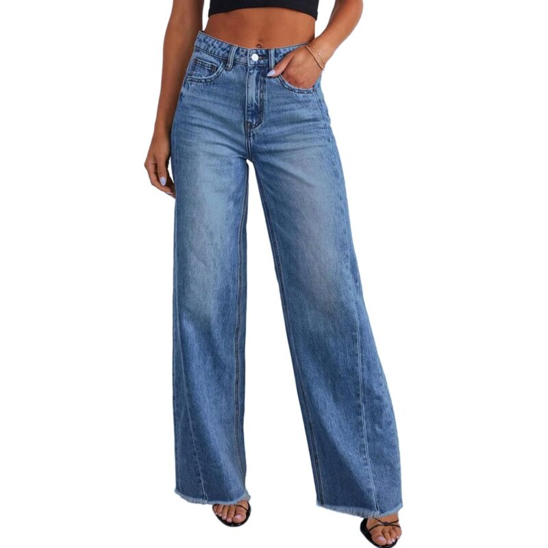 PRETTYGARDEN wide leg jeans for Women Trendy 2025