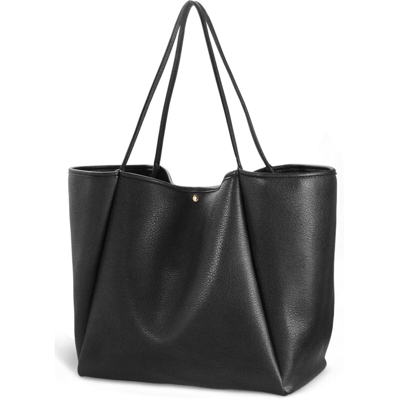 Oversize Pu läder shopper Women Weekender Bag Shopper