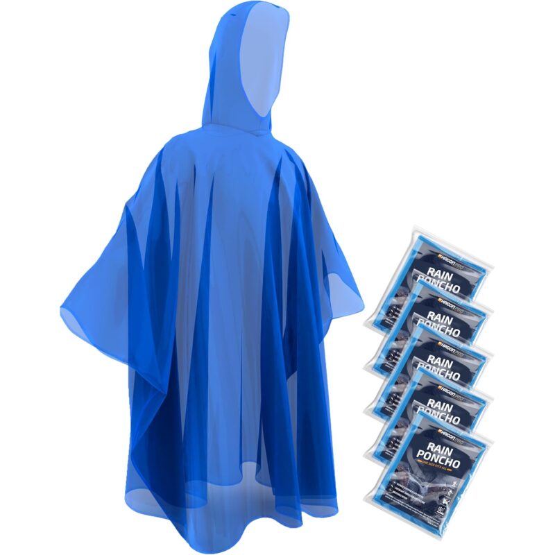 Hagon PRO Disposable Rain Ponchos for Adults (5