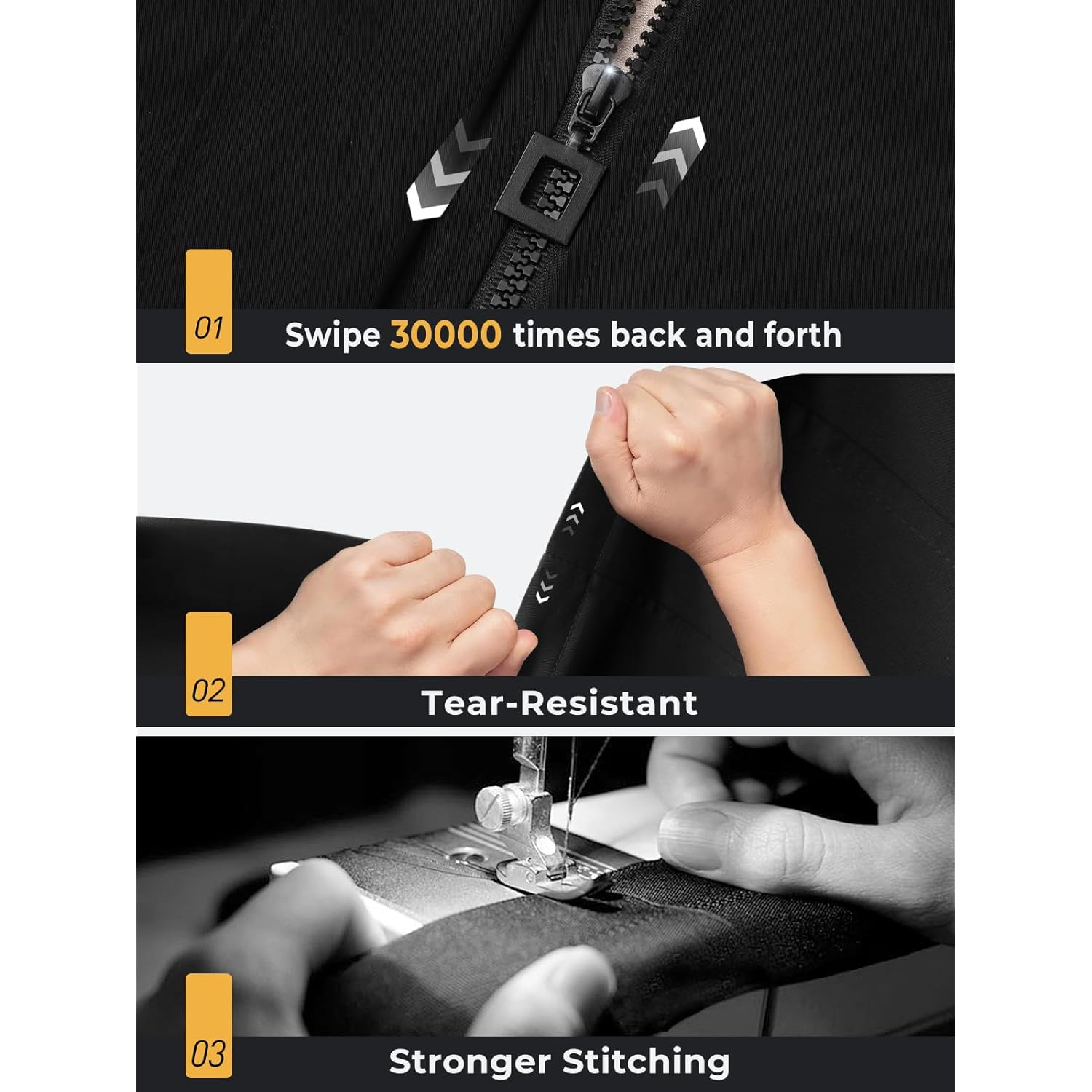 SaphiRose Dam Long Hooded Rain jacka Outdoor Raincoat - Image 5