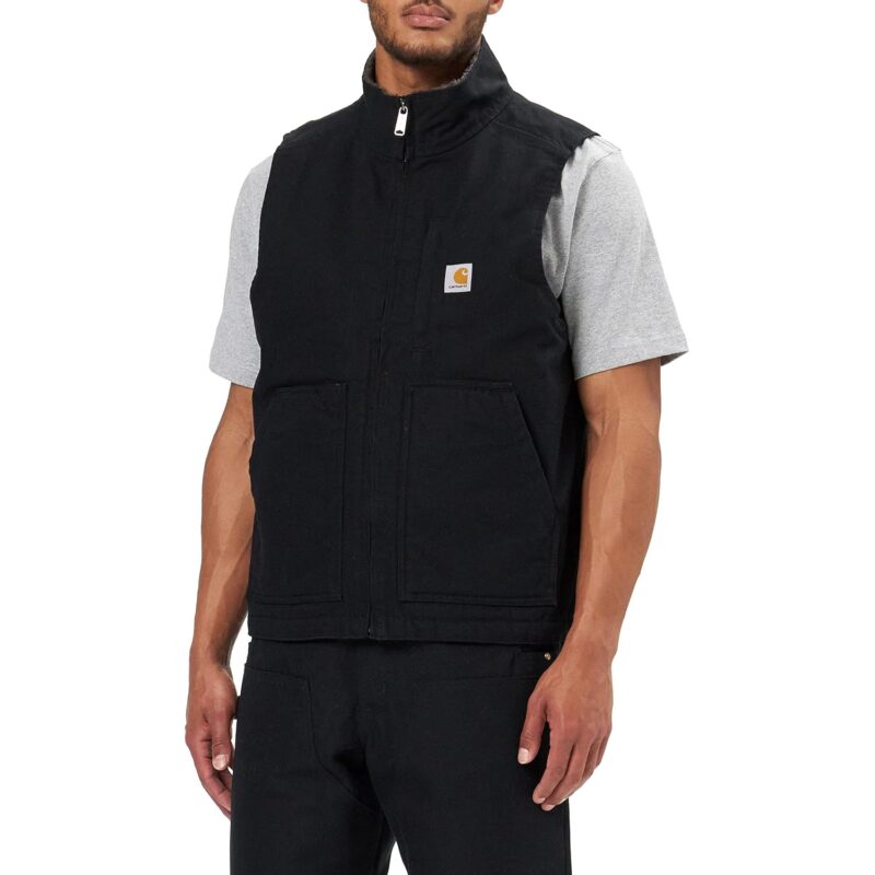 Carhartt Herr 104277 Washed Duck Mock Neck Vest