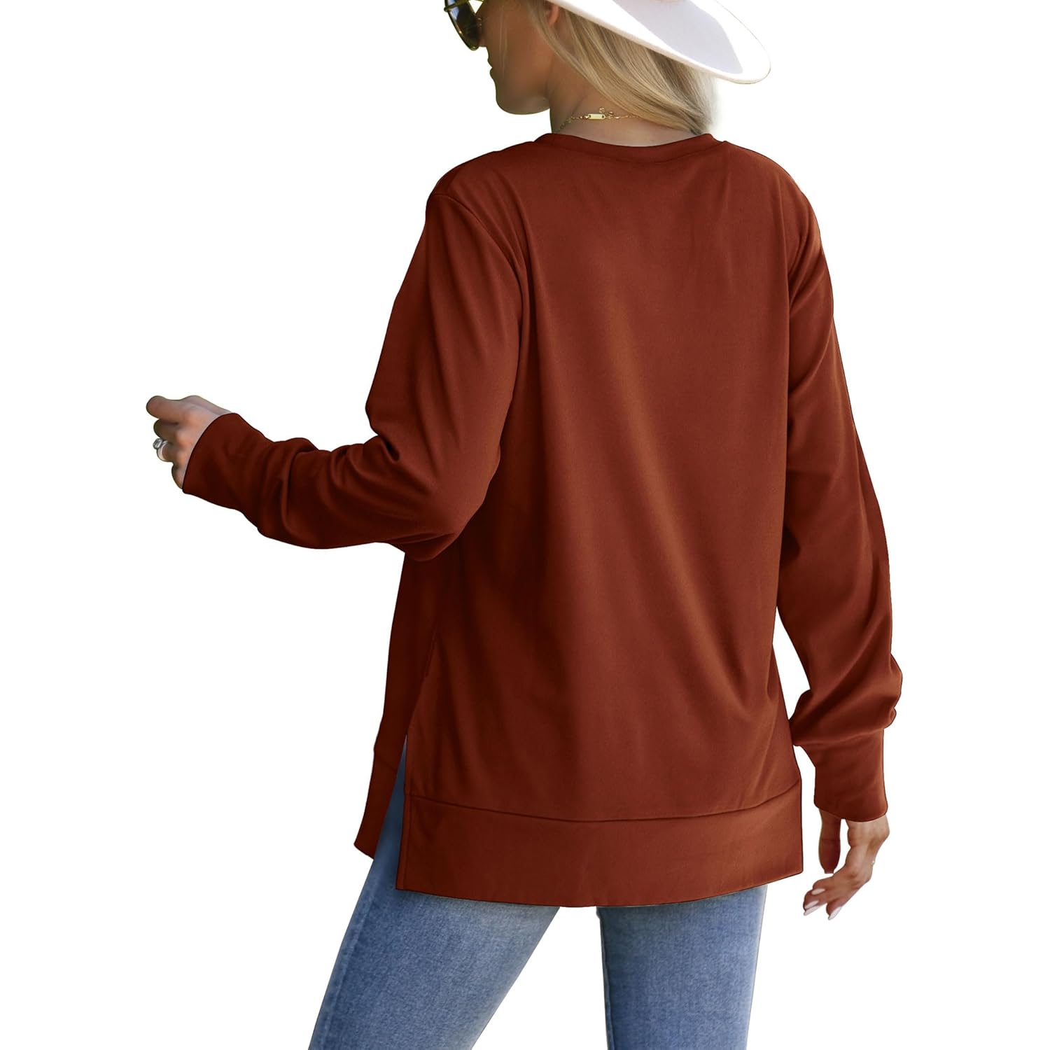Saloogoe sweatshirt for Dam Side Split Fall Fashion - Image 3