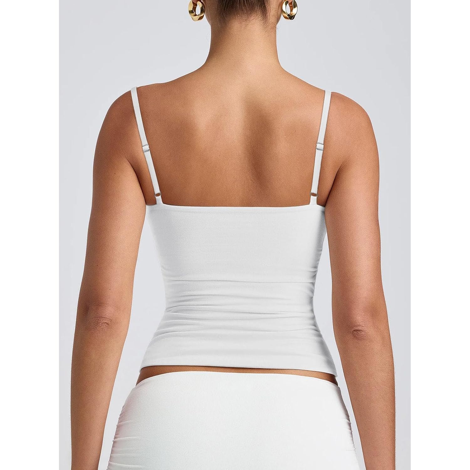 PINKMSTYLE Dam Basic Double Lined Scoop Neck linne - Image 5