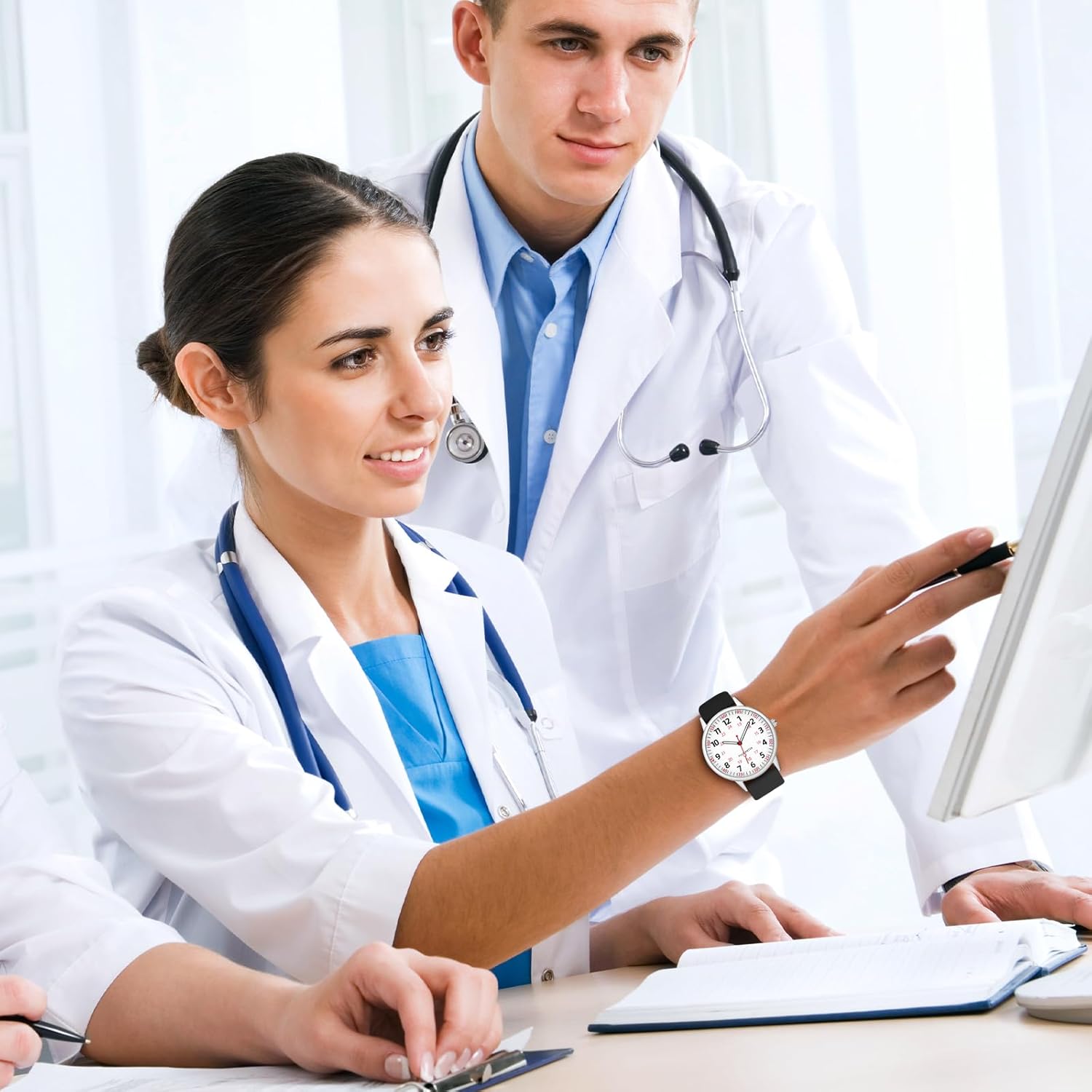 Nurse klocka for Women vattentät analog silikon klocka - Image 6