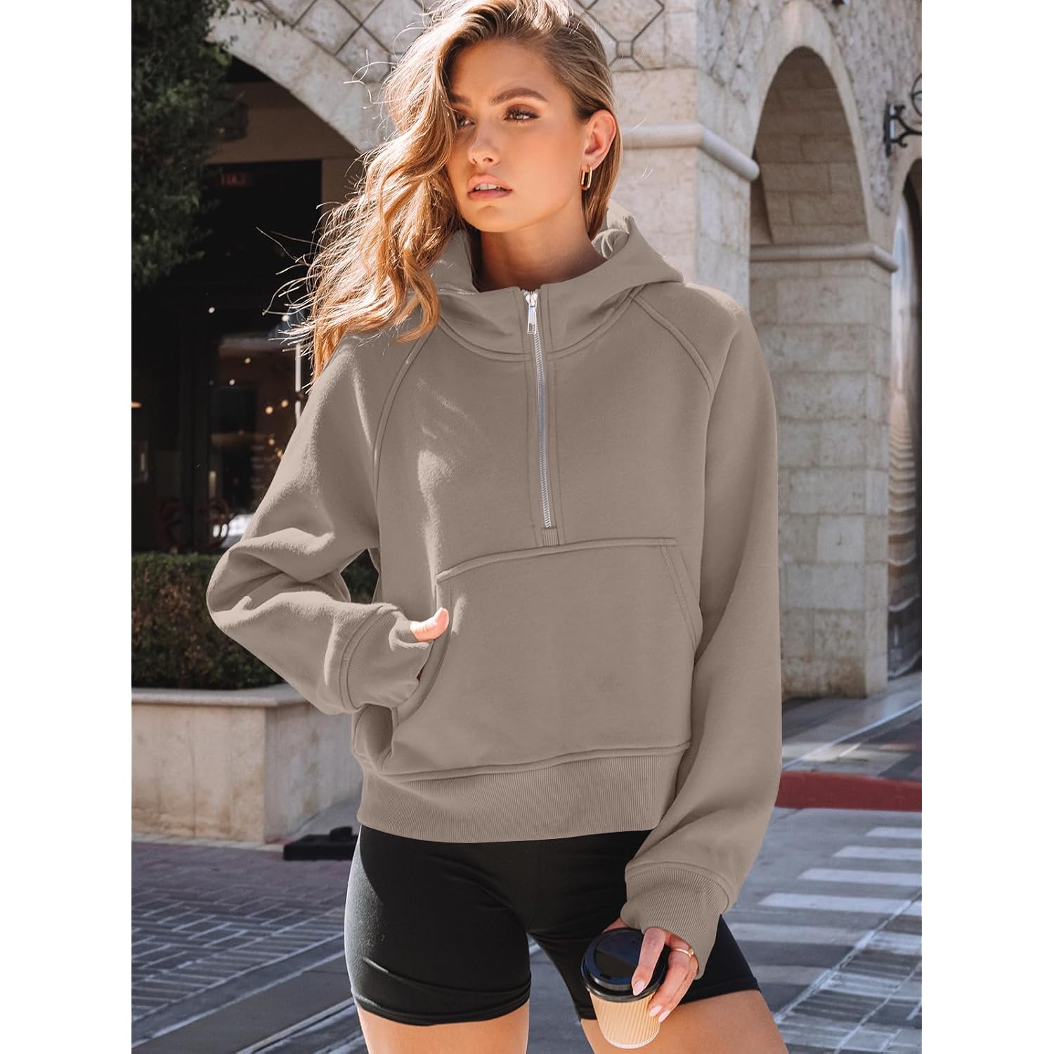 AUTOMET Dam hoodie fleece Fall Fashion Outfits Workout - Image 3