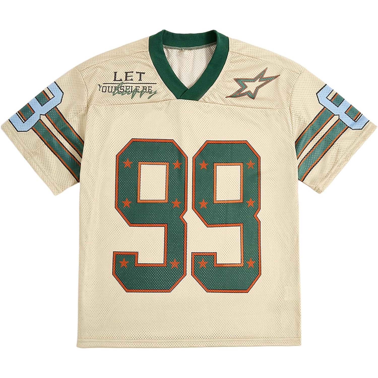 SOLY HUX Herr Jersey Y2k Baggy Shirts grafisk