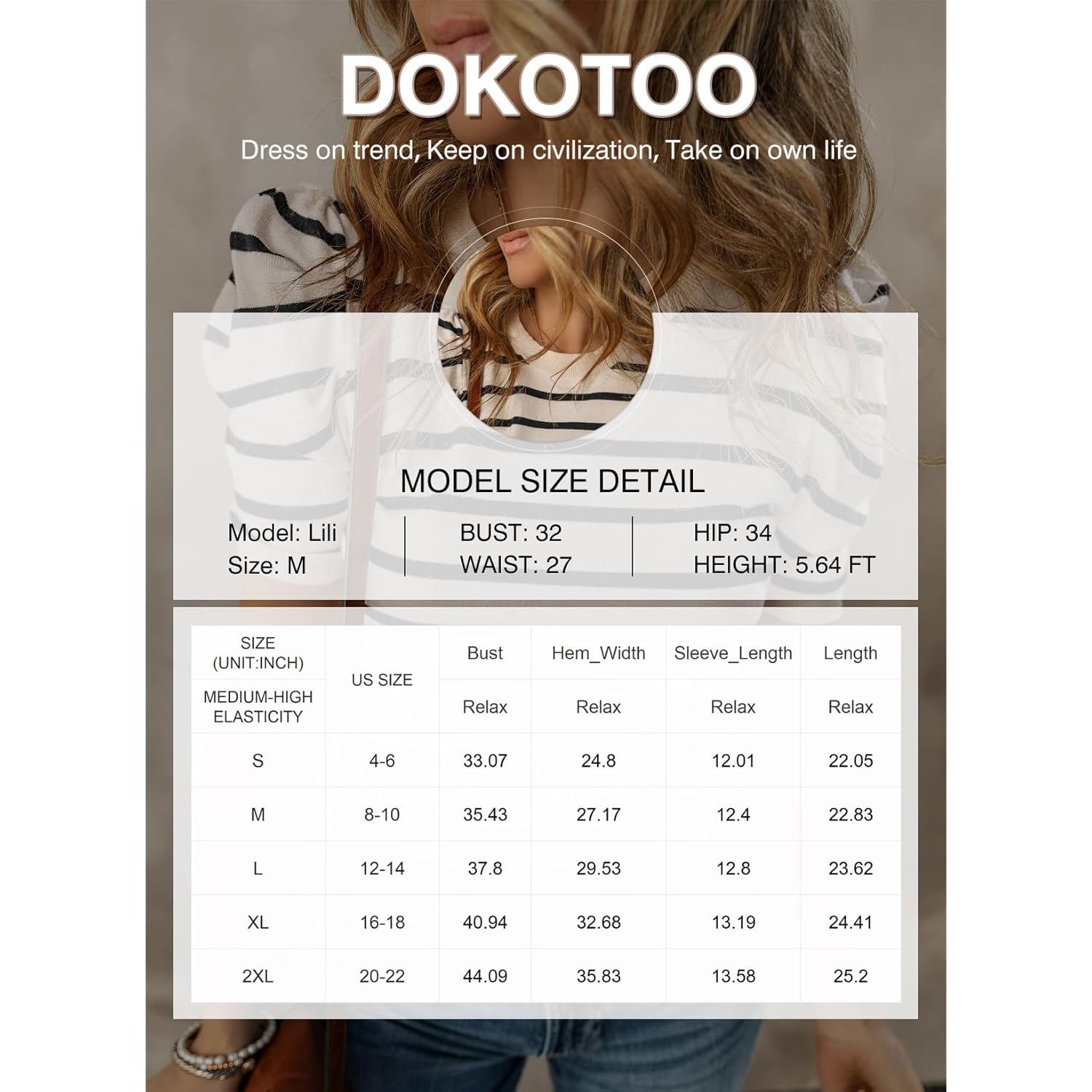 Dokotoo Dam Short Puff Sleeve Knit topp 2025 - Image 4